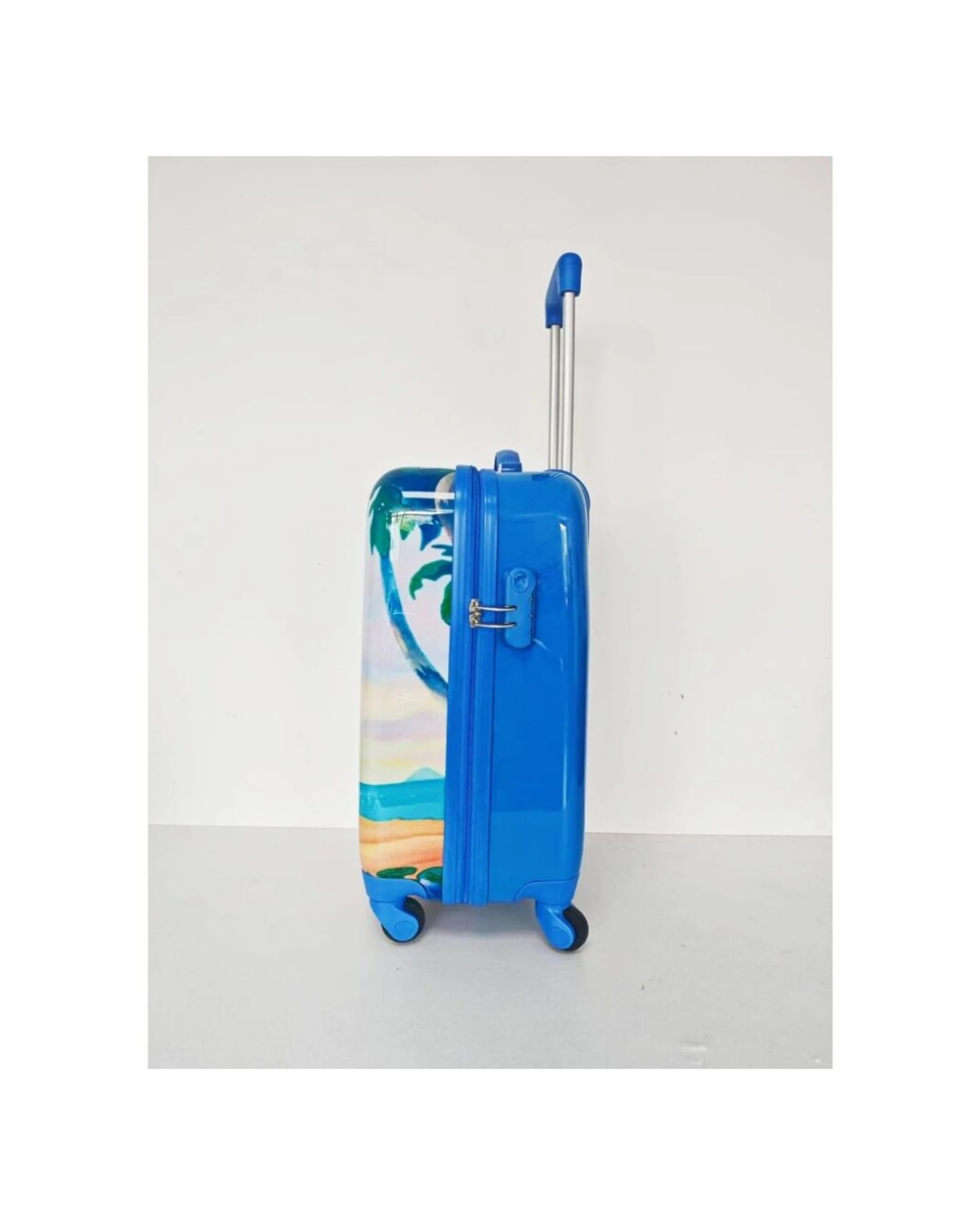 4 Tosca Disney Stitch Design Hard Shell Onboard/Carry-On Luggage Suitcase 20" - Multi, 4 of 4