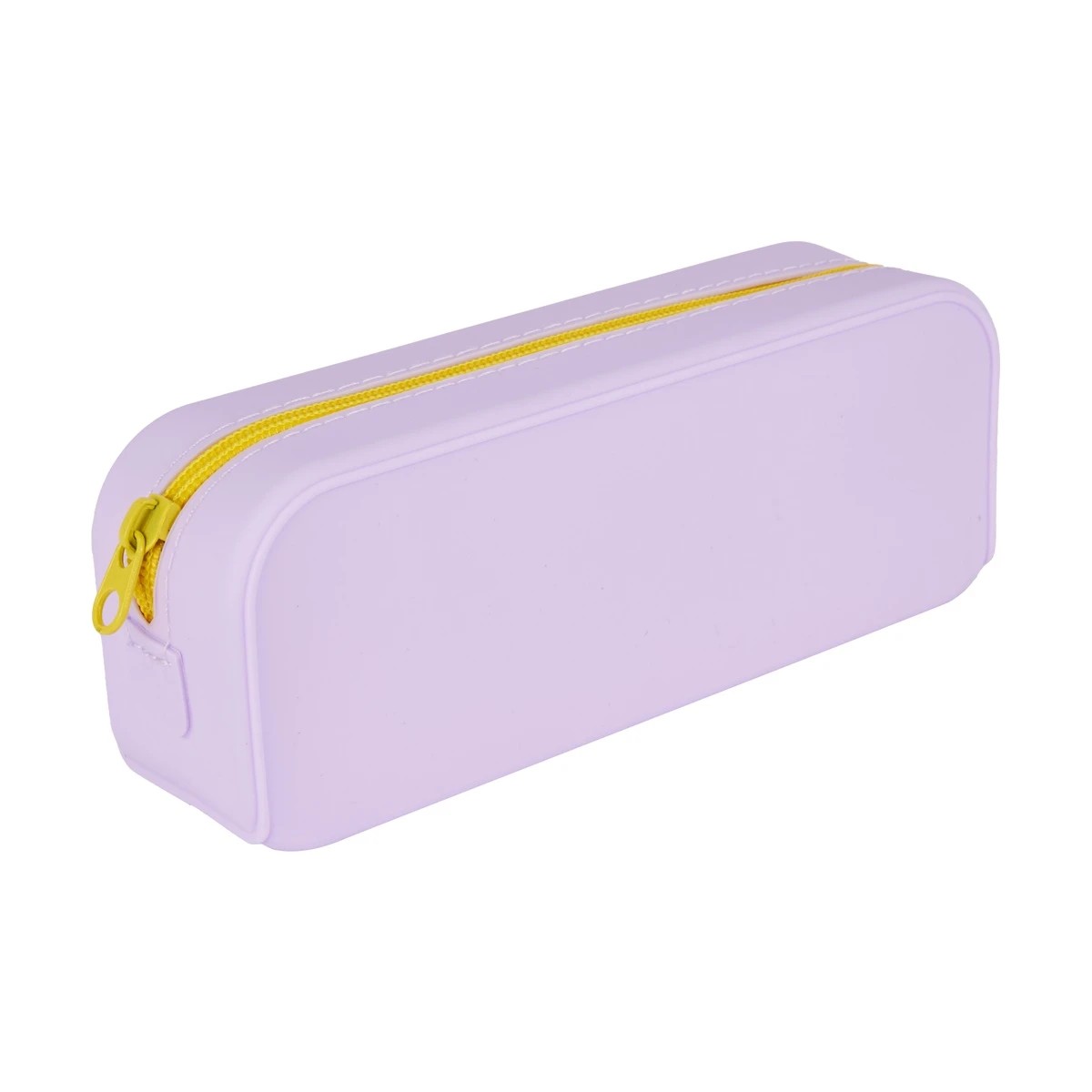 3 Silicone Barrel Pencil Case - Lilac, 3 of 8