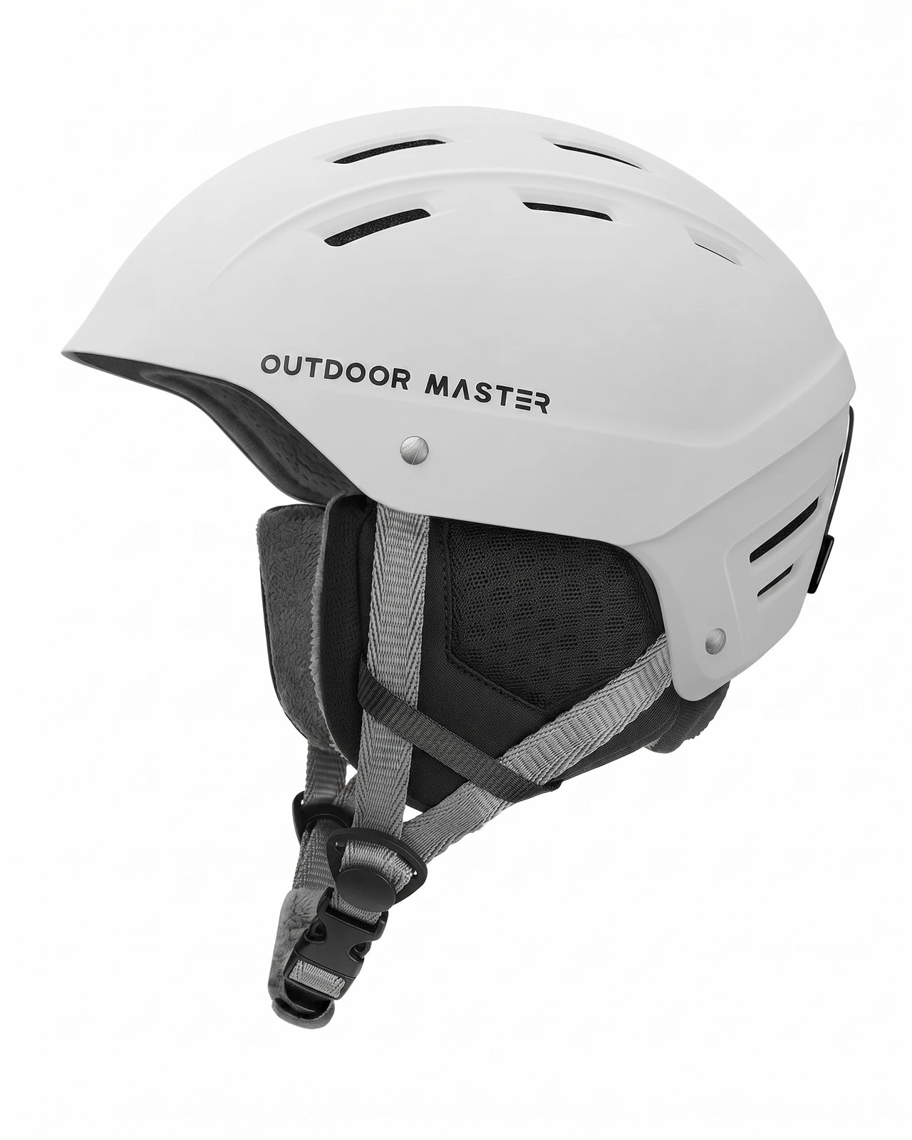 1 OutdoorMaster Kelvin II Ski Helmet Snow Sport Snowboard Helmet for Men Women Youth White L - White, 1 of 7
