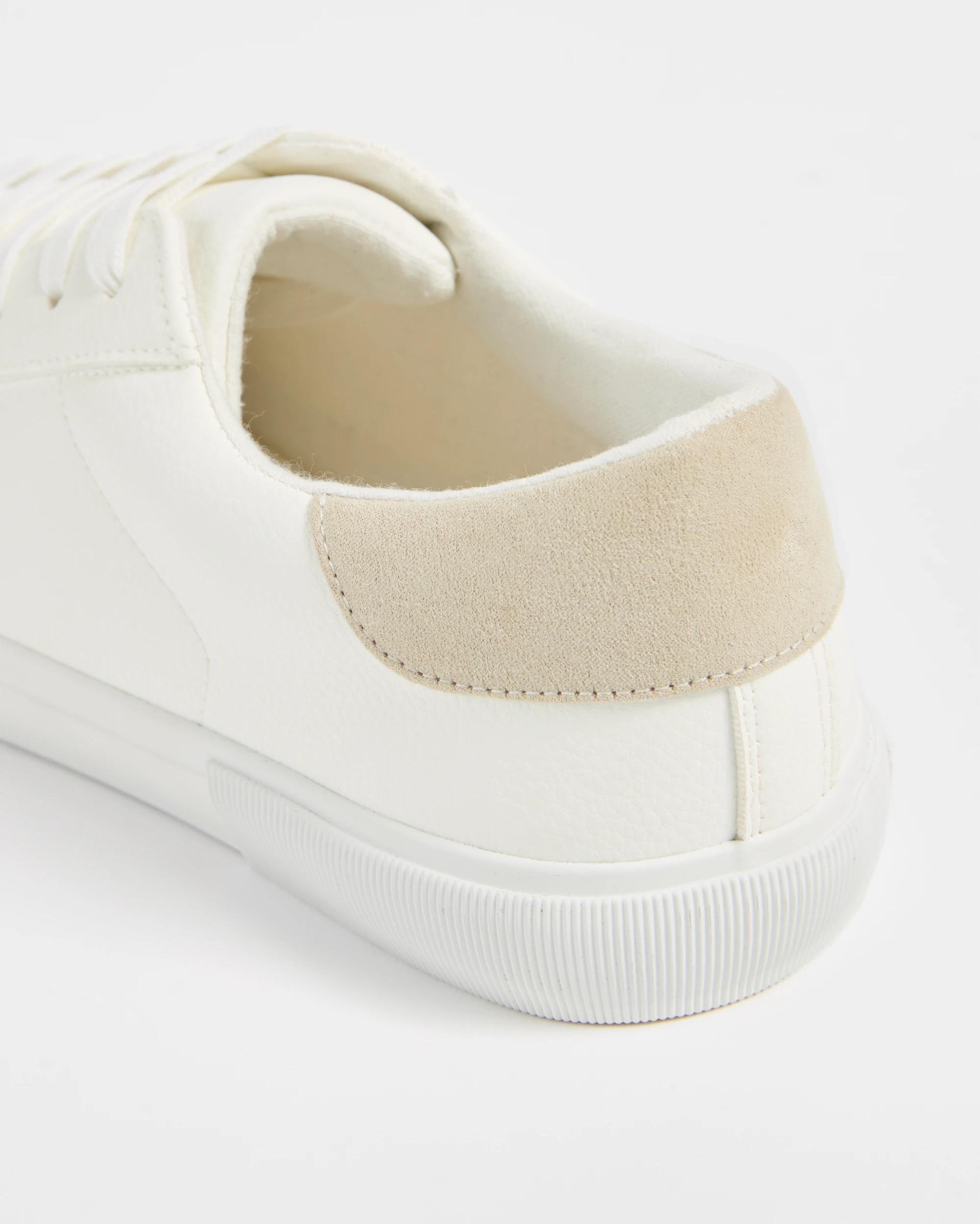 2 Target Mens Pebble Pu Sneaker WHITE, 2 of 3