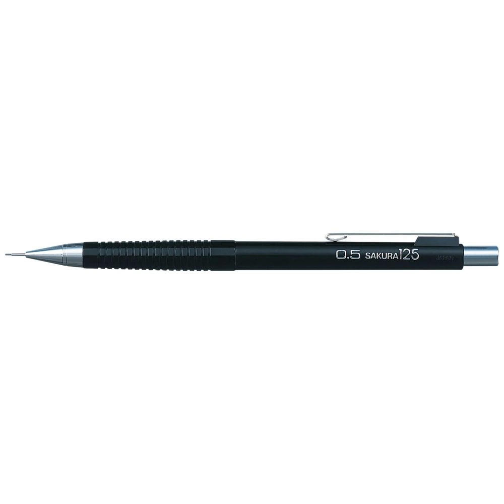 1 Sakura 125 Cushioning Mechanical Pencil 0.5mm Black, 1 of 2