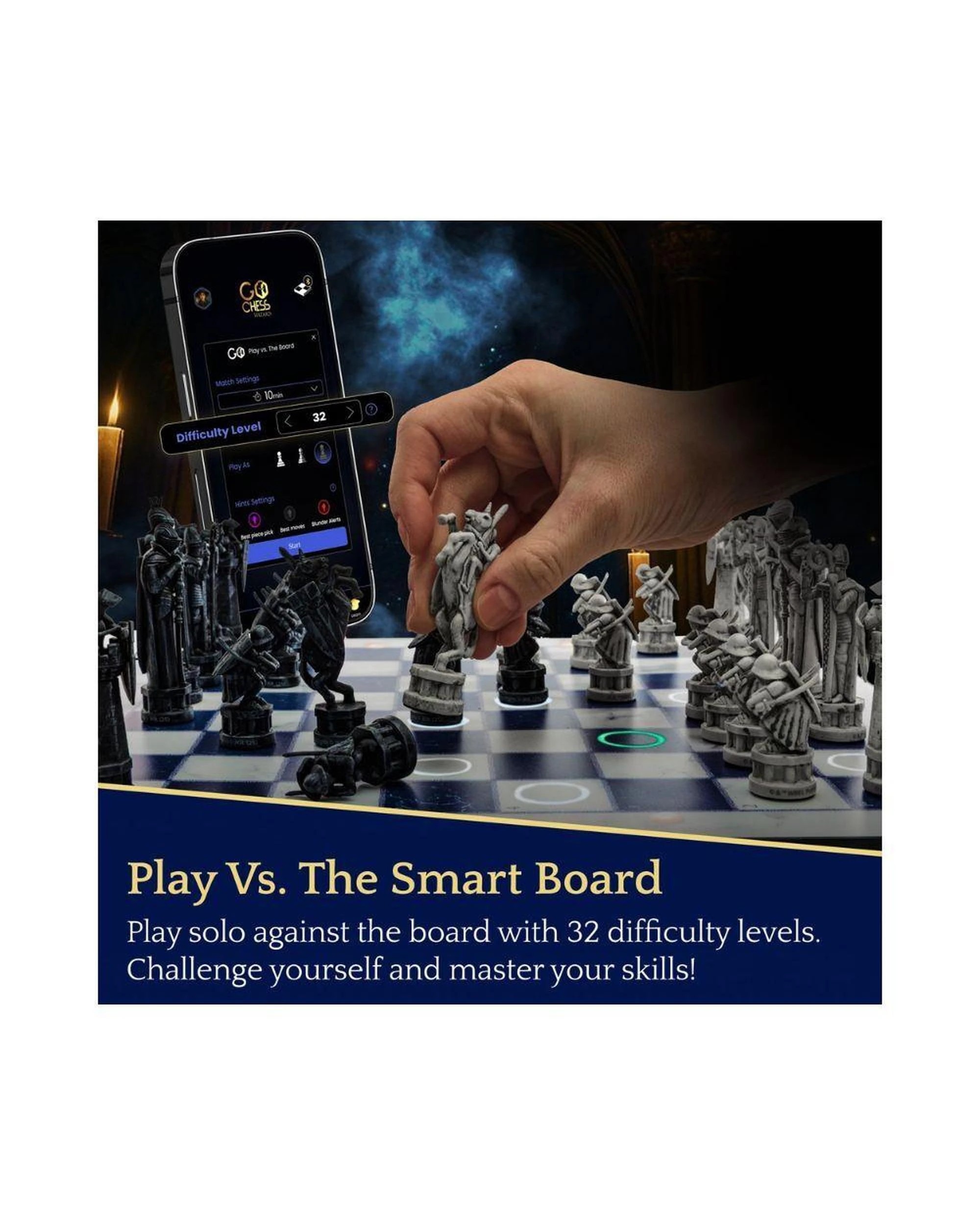 4 Particula GoChess Mini Wizard Harry Potter Edition Smart Bluetooth Chess Set, 4 of 10