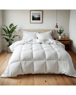 Royal Comfort 500GSM 95% Goose Feather 5% Down Quilt All-Seasons - Queen Bed - W