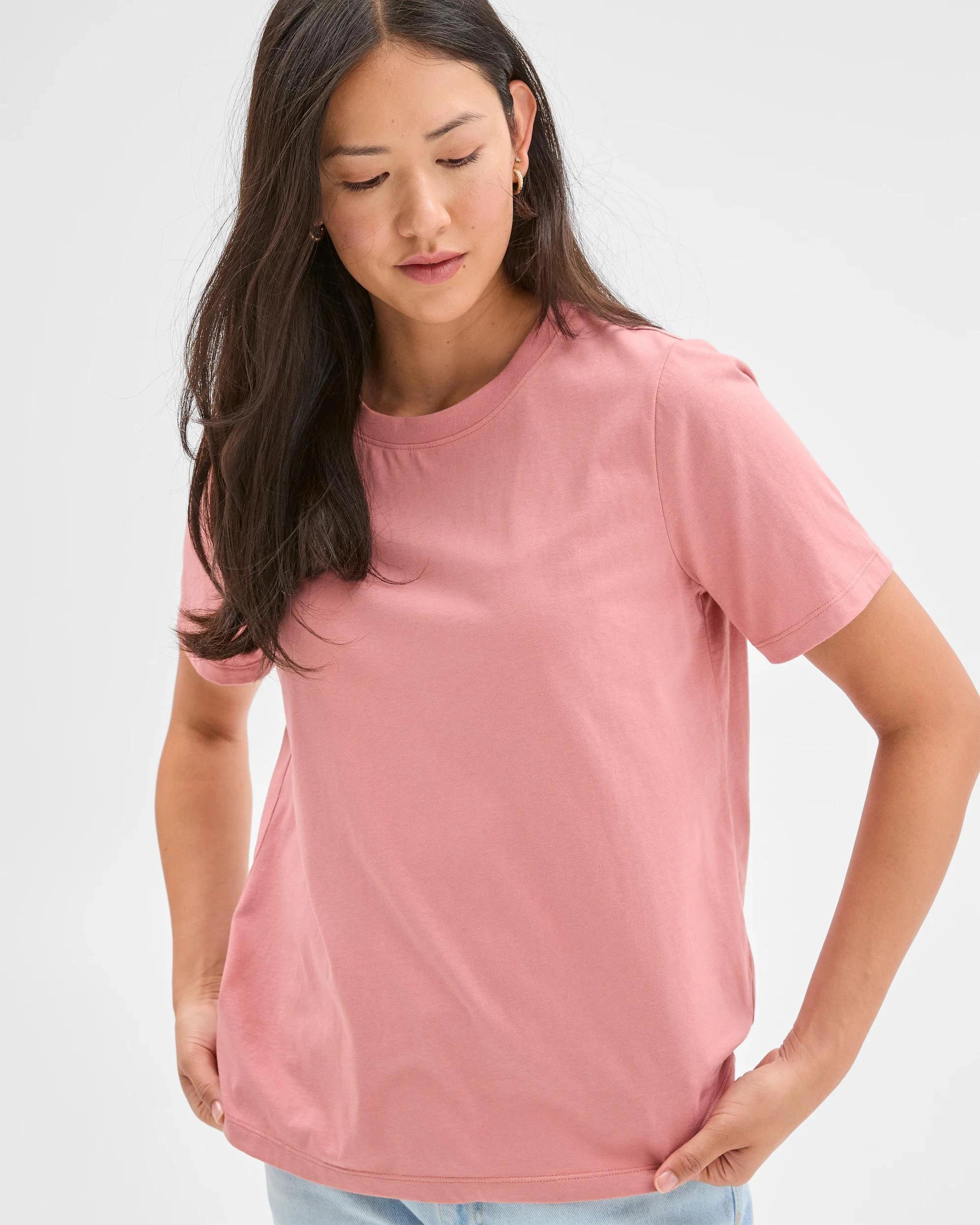 3 Target Australian Cotton Classic T-Shirt DUSTY ROSE, 3 of 6