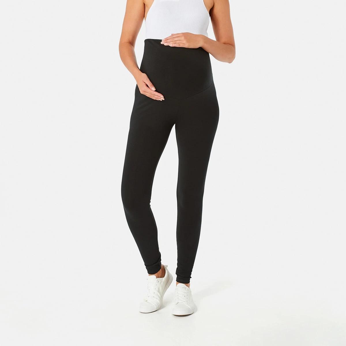 1 Maternity Full Length Leggings Black, 1 of 4