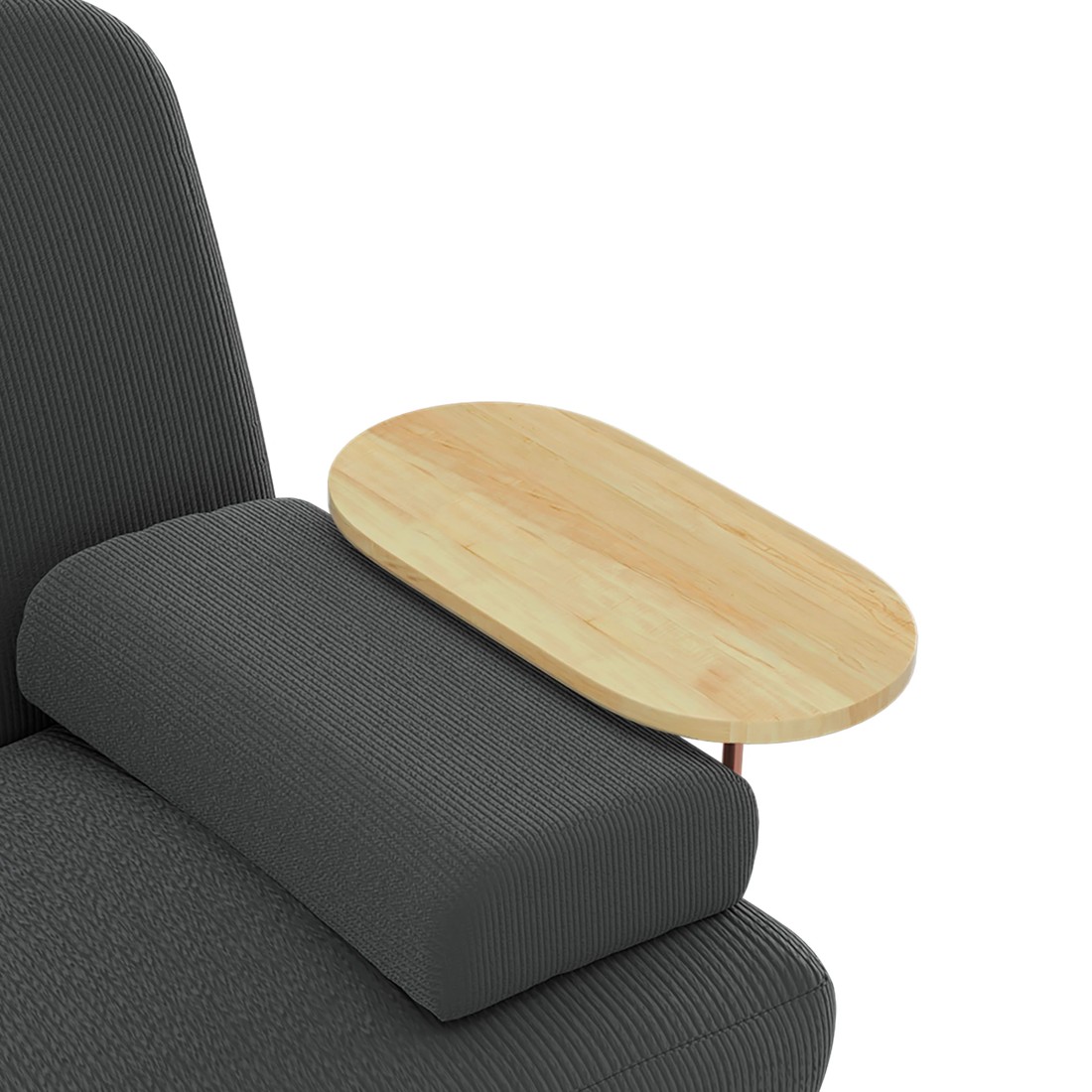 5 Levede 3 Seater Convertible Sofa Bed - Dark Grey, 5 of 5