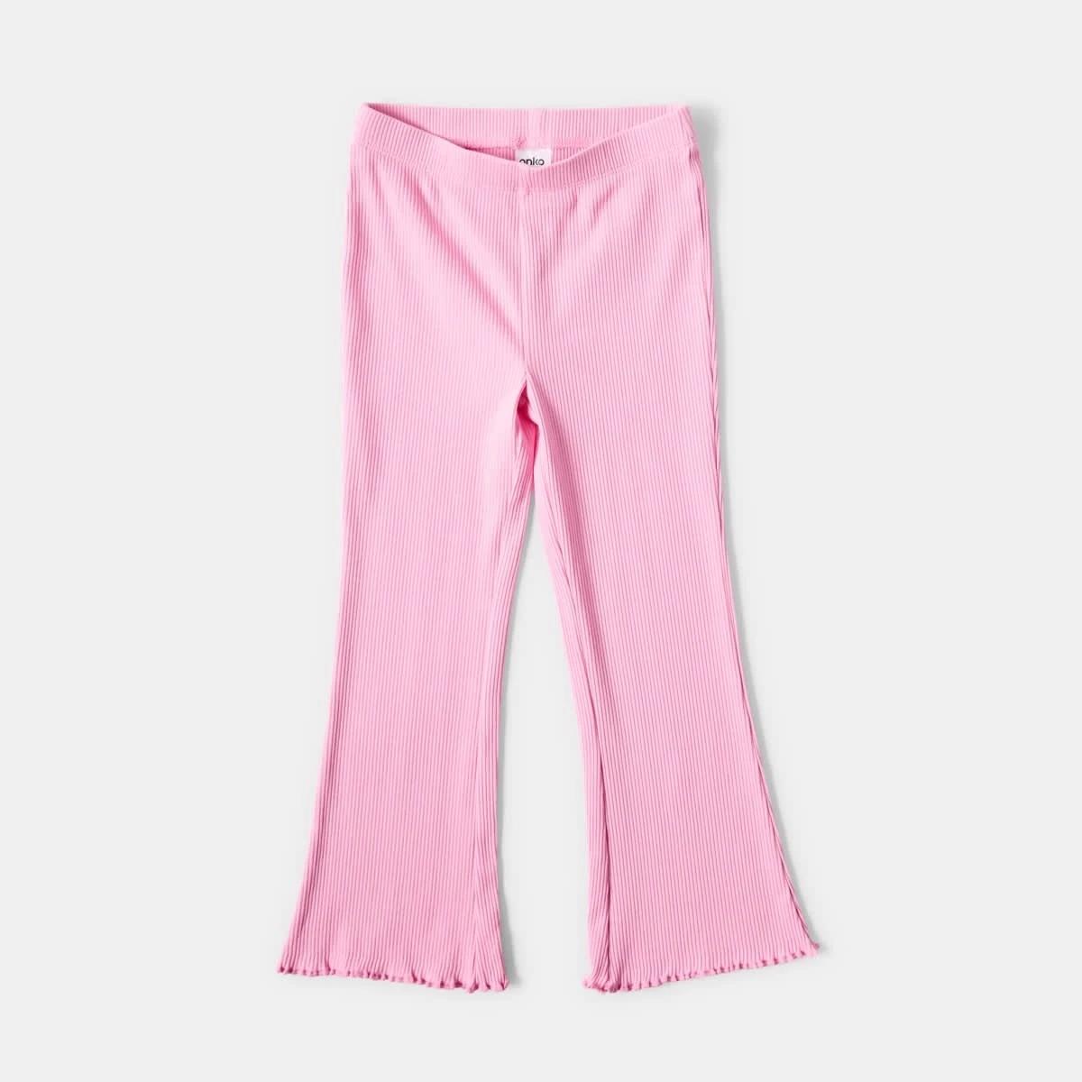 7 Rib Flare Leggings Pris Pink, 7 of 8
