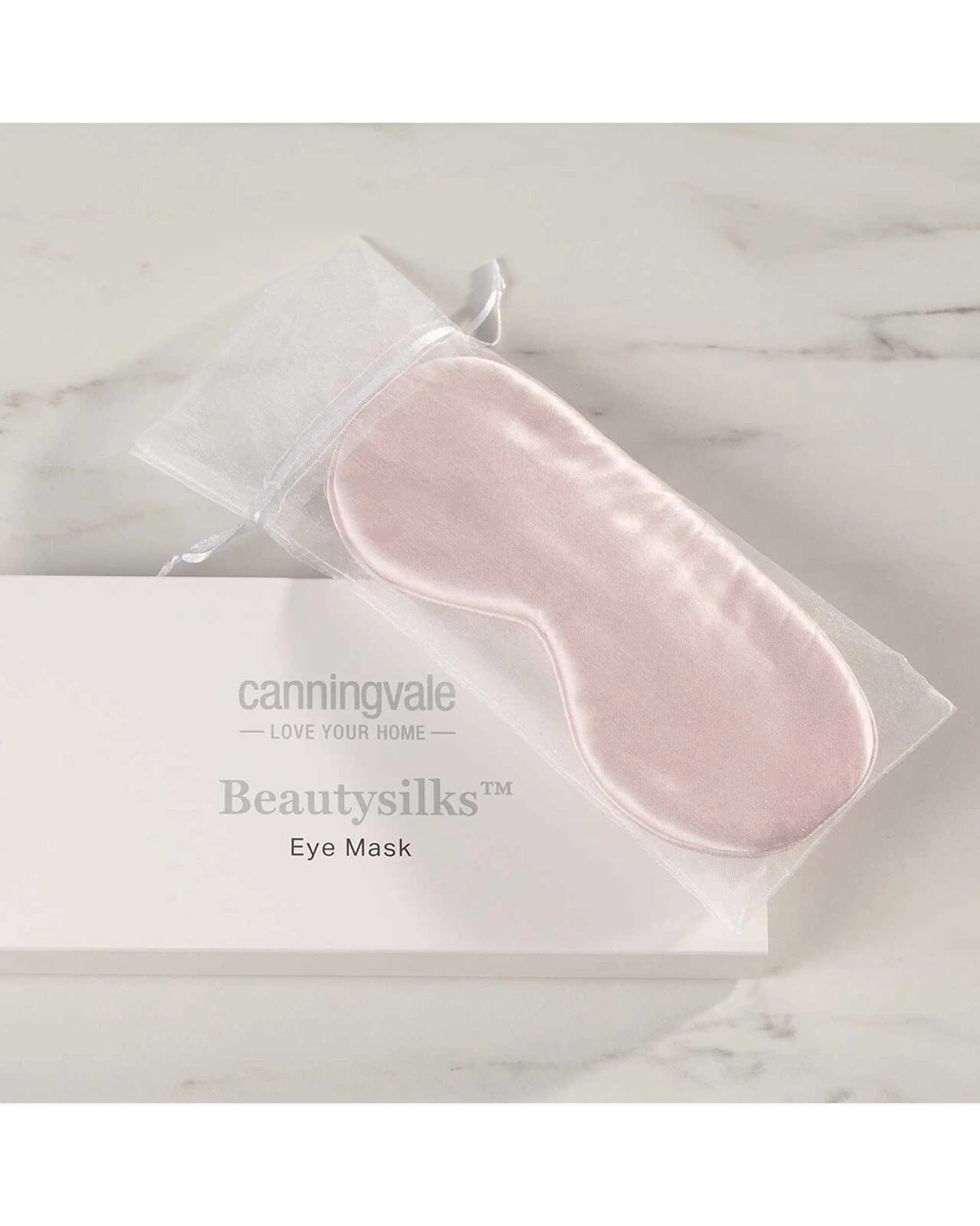 2 Canningvale Beautysilks Eye Mask Light-Blocking Sleep Aid - Pink, 2 of 3