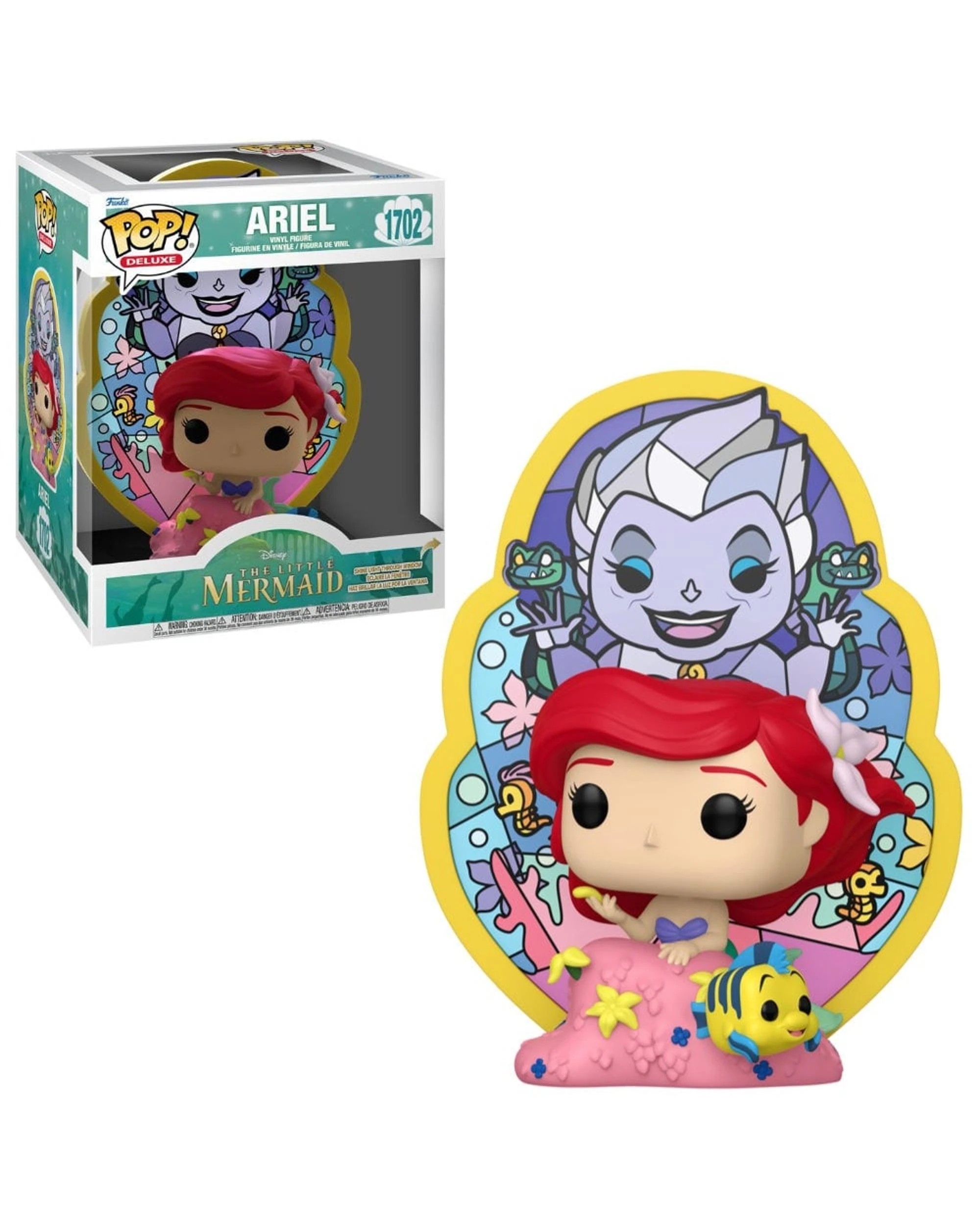 1 The Little Mermaid Ariel - Stained Glass -  Funko Deluxe POP! Vinyl, 1 of 3