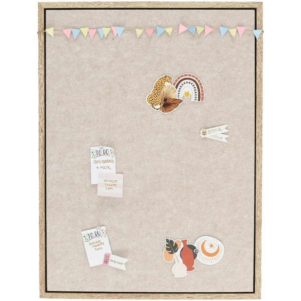8 Otto Felt Memo Board 600 x 450mm Beige, 8 of 8