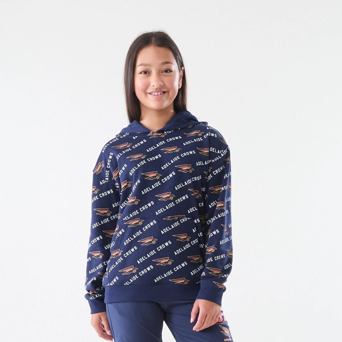 3 Official AFL Kids All Over Print Hoodie Adelaide, 3 of 10