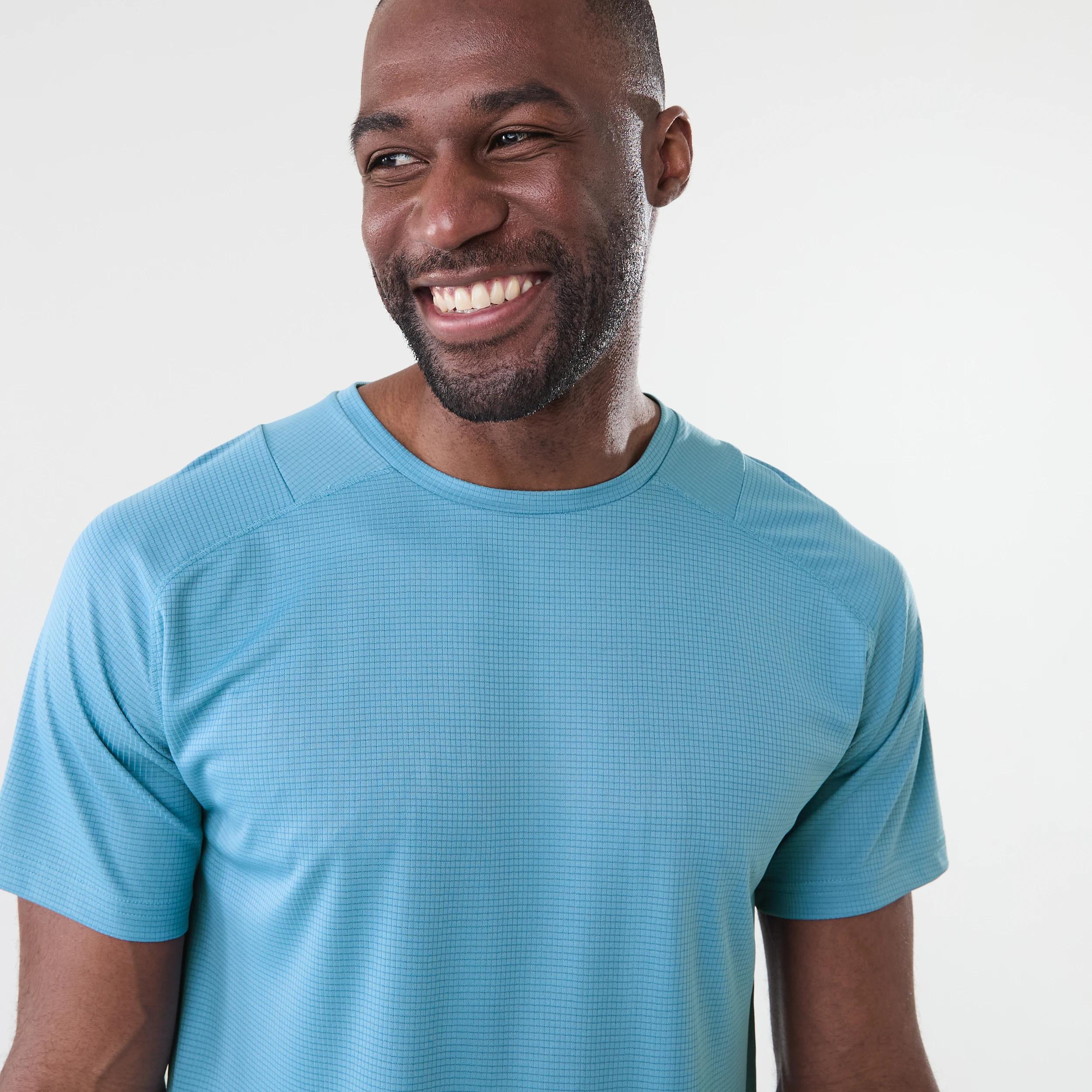 5 Active Mens Performance T-shirt CALM BLUE, 5 of 7