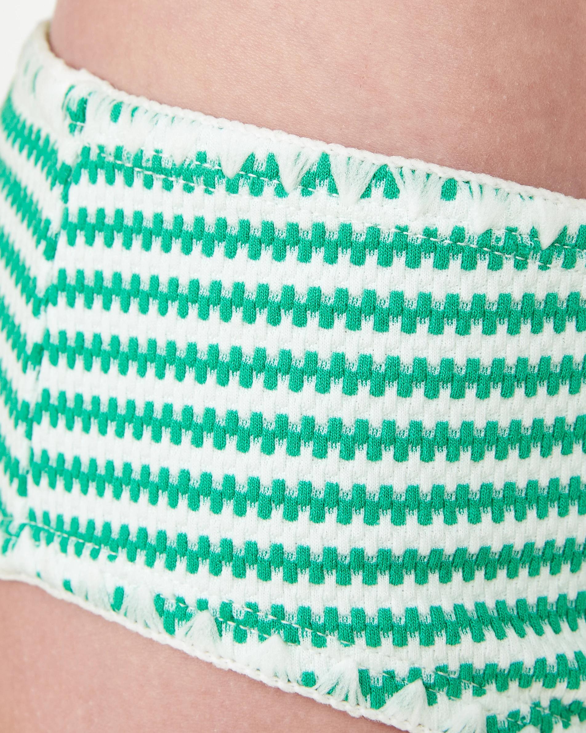 4 Bikini Set Grn Stripe, 4 of 4