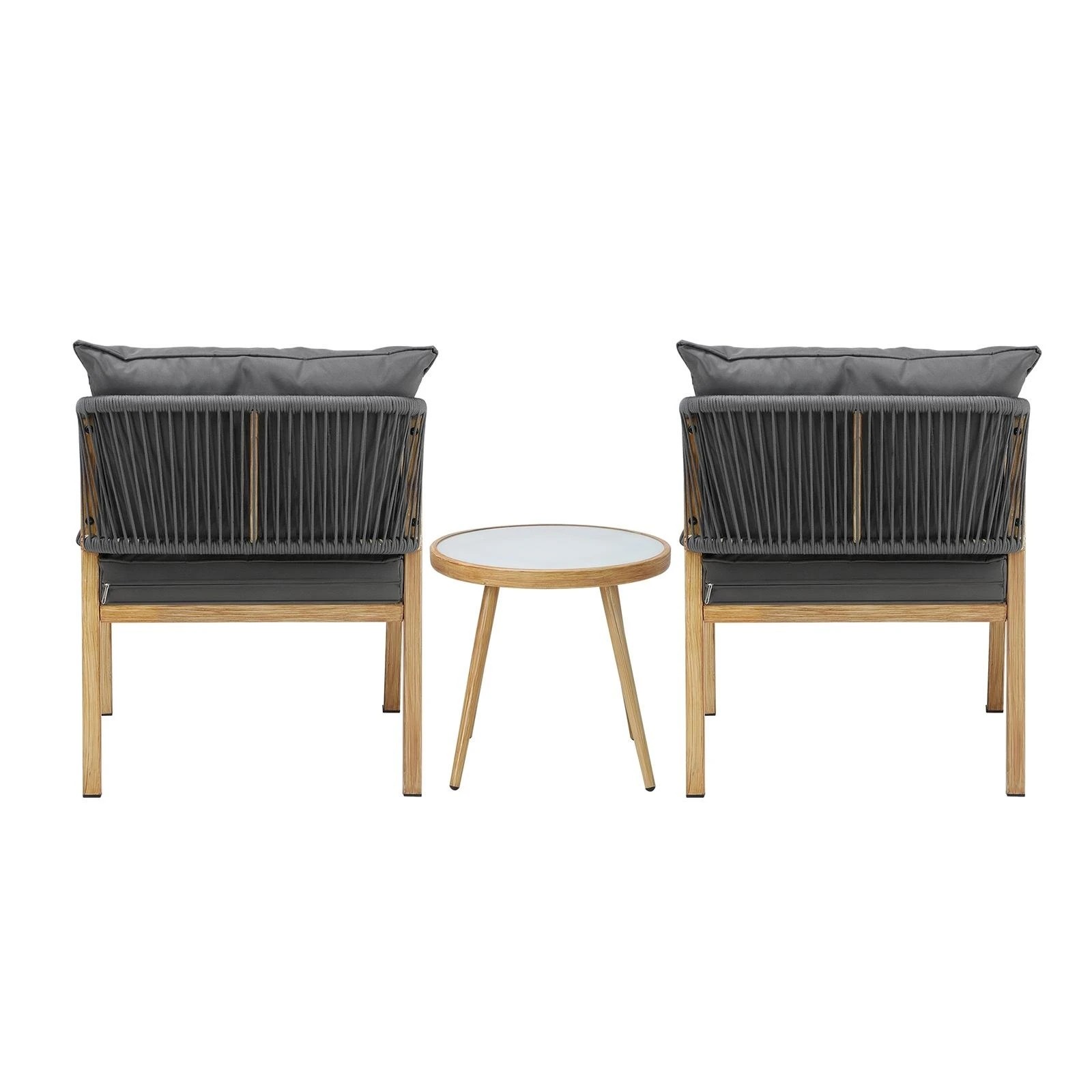 8 Livsip Outdoor Bistro Set Dining Chairs Table Patio Furniture Setting 3 Piece
 - Multi, 8 of 10