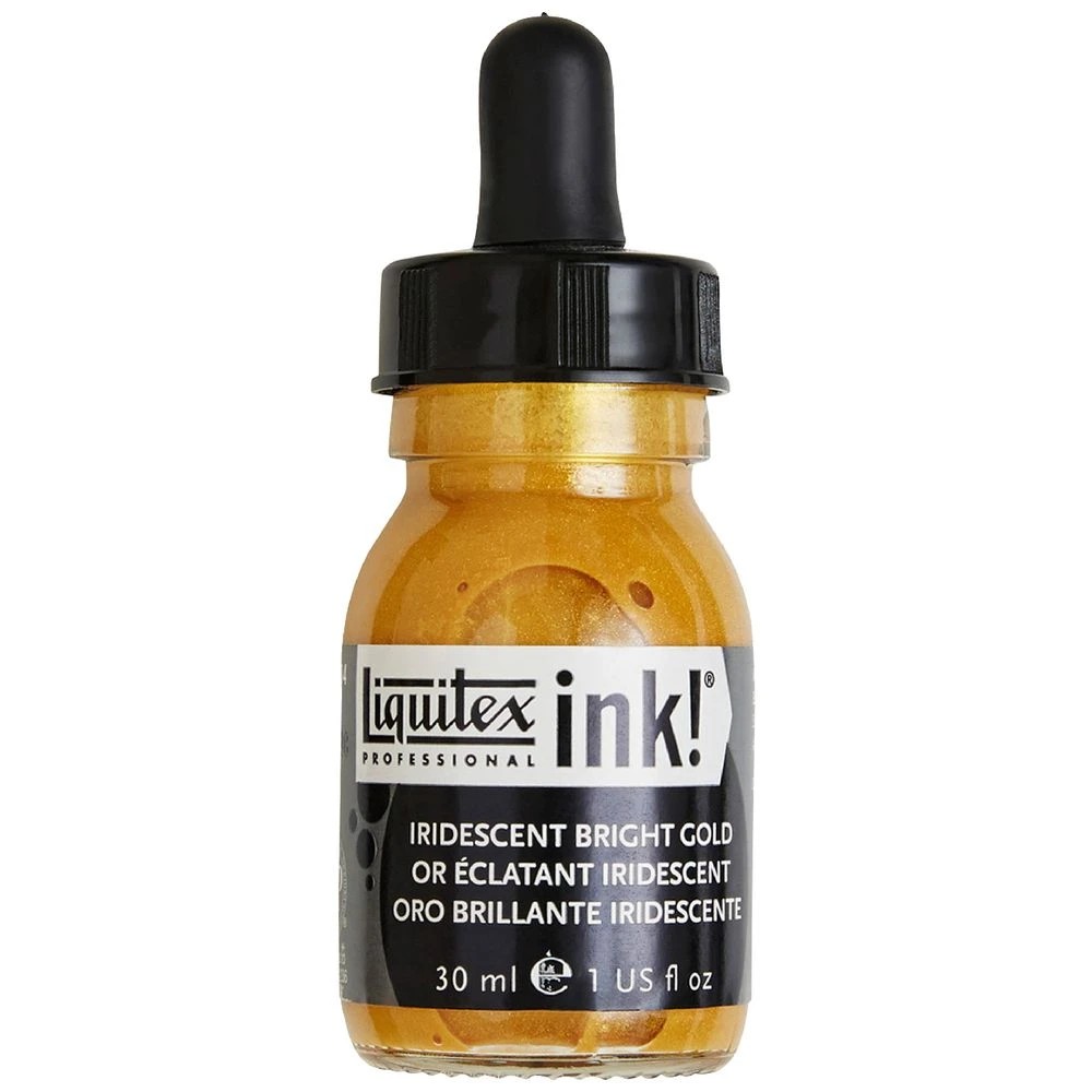 1 Liquitex Professional Ink 30mL Iridescent Bright Gold, 1 of 2