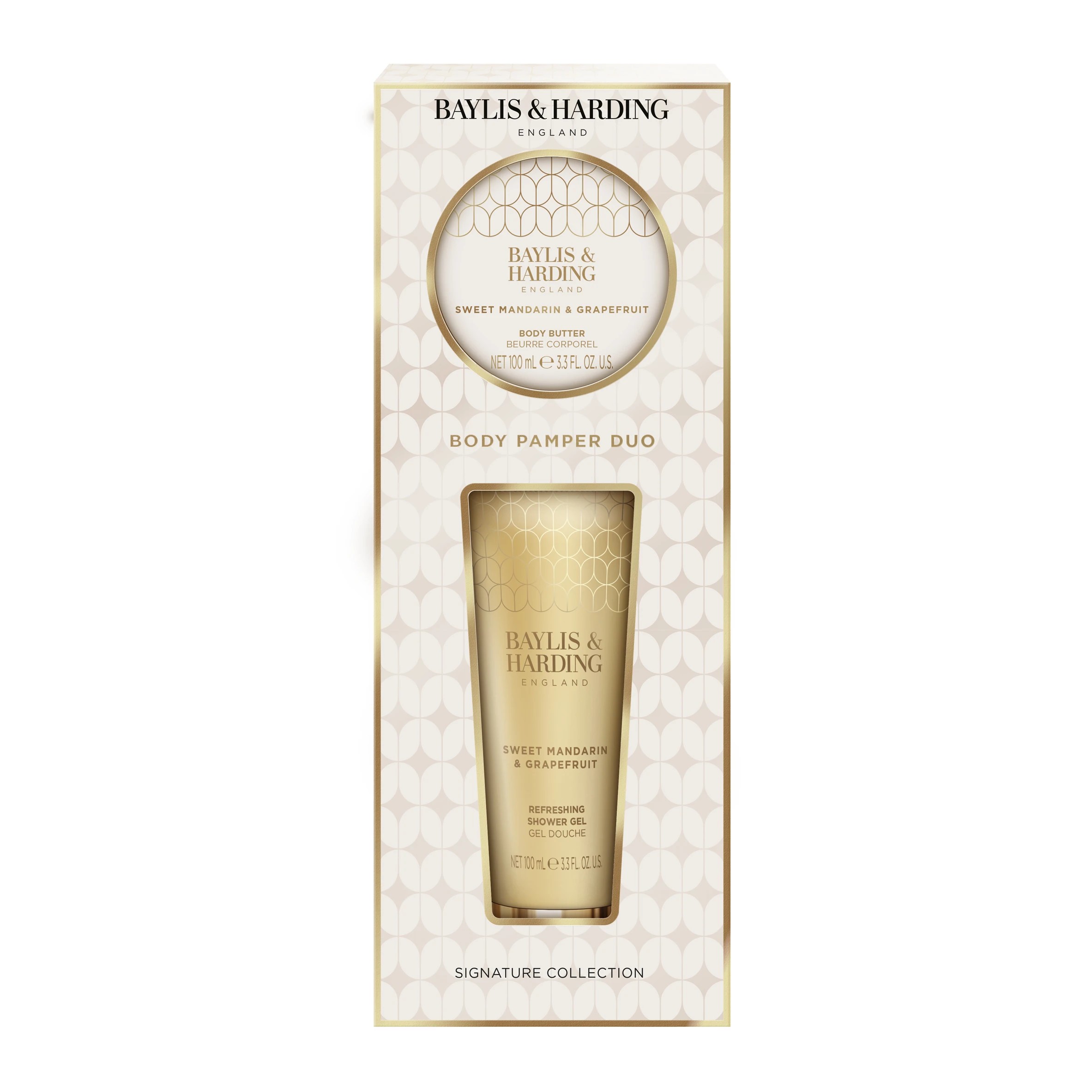 1 Baylis & Harding Signature Collection Body Pamper Duo - Sweet Mandarin and Grapefruit - Multi, 1 of 3