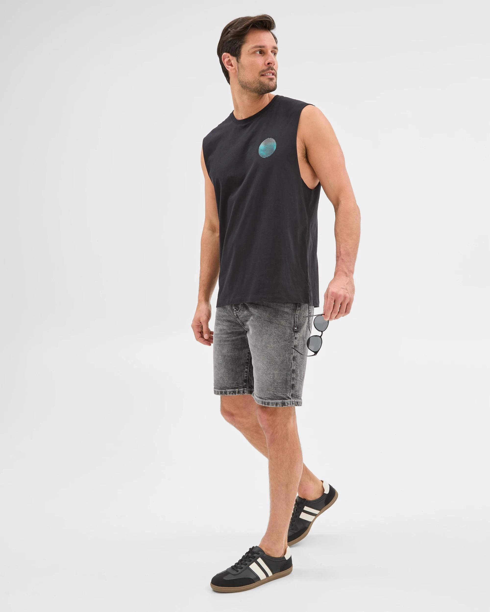 2 Target Australian Cotton Tank Top BLACK, 2 of 6