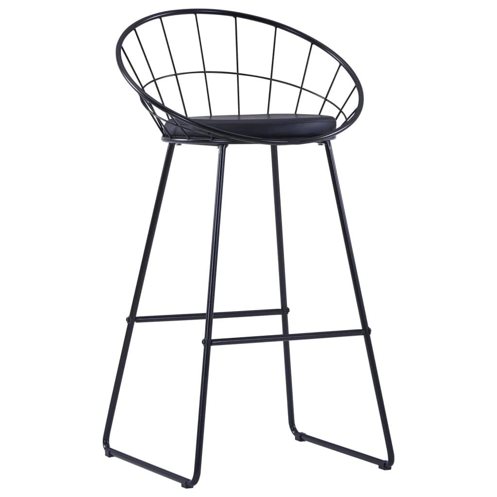 3 vidaXL Bar chair Footrest - Black, 3 of 7