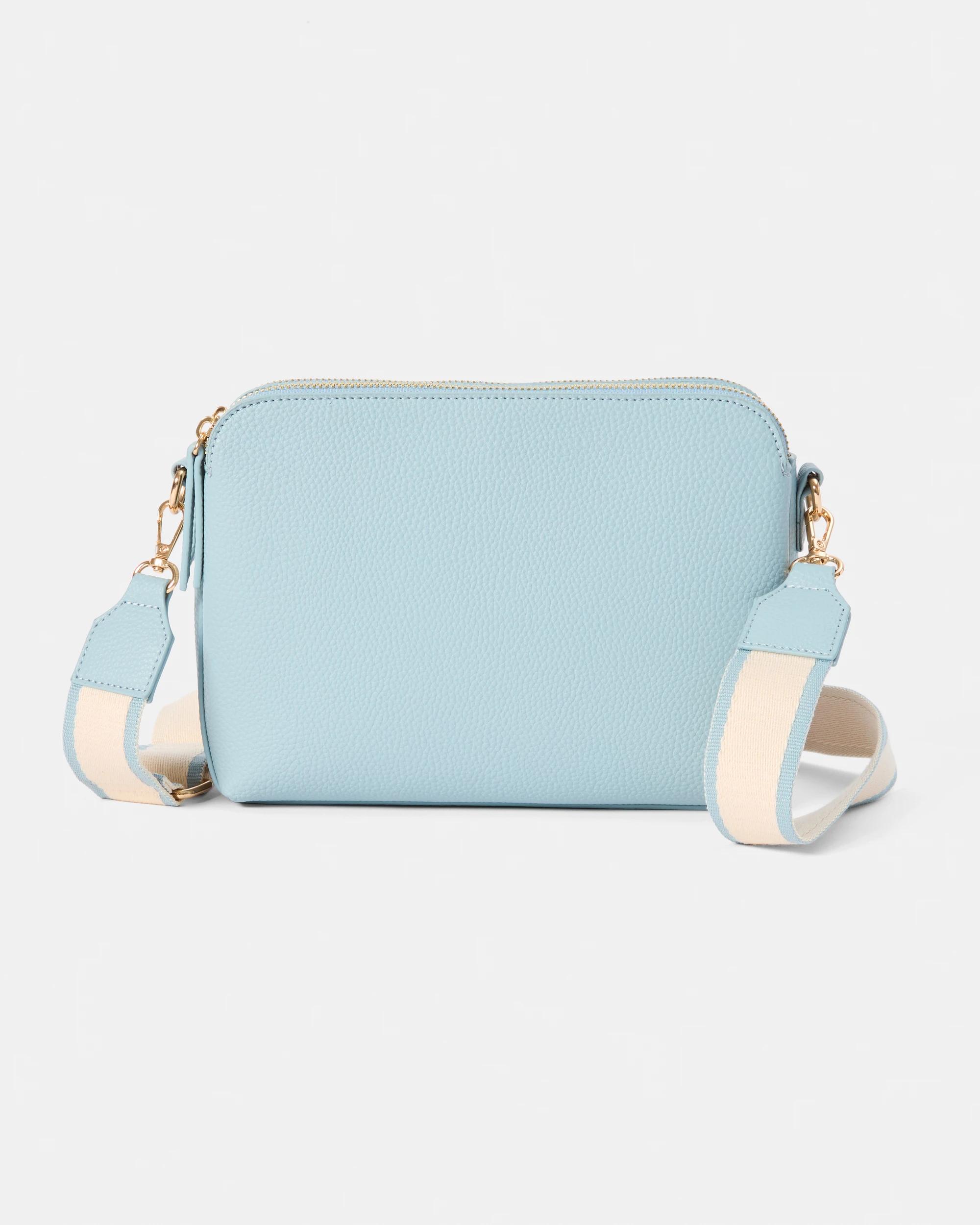 1 Double Pocket Crossbody Bag Wint Blue, 1 of 7