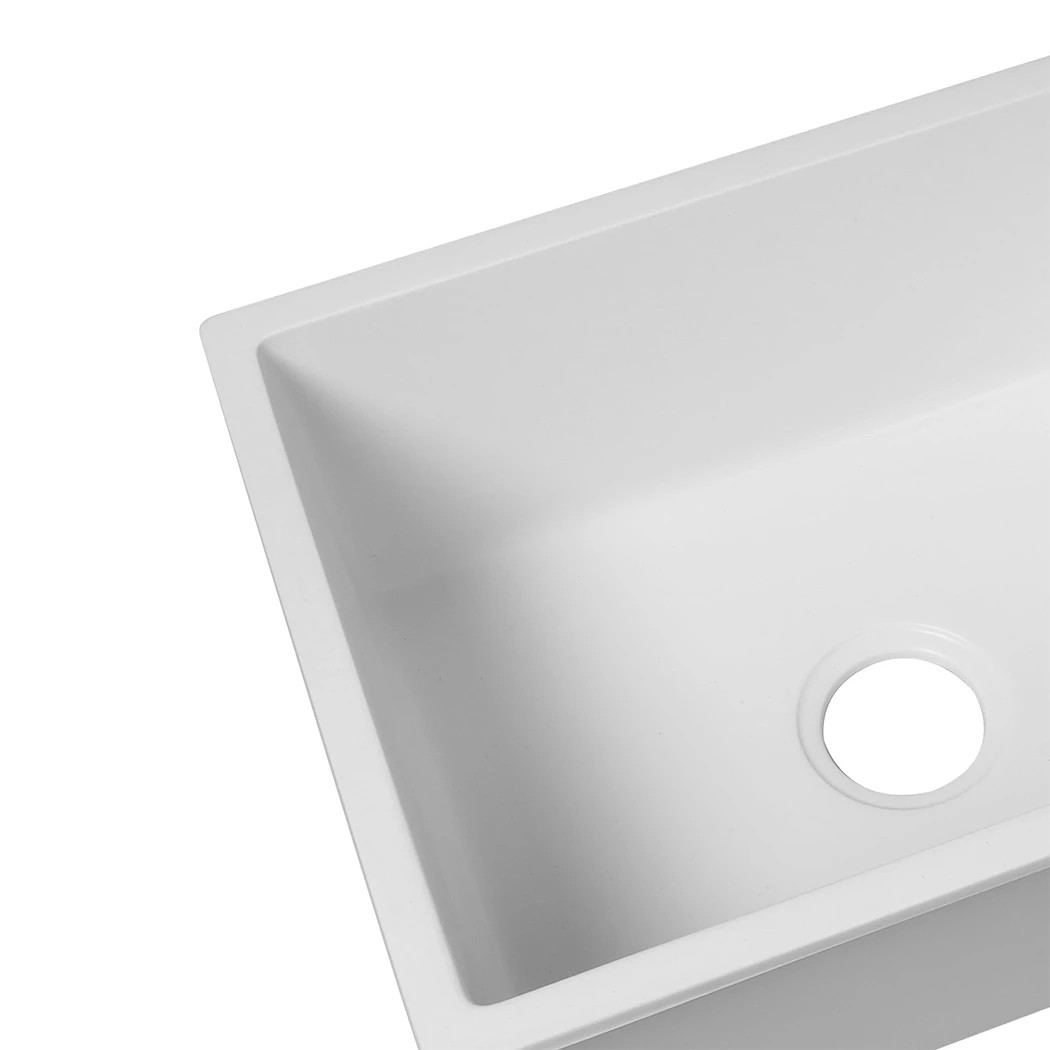 4 Traderight Granite Kitchen Sink 59x45cm Single Bowl Undermount Laundry Stone Sink, 4 of 8