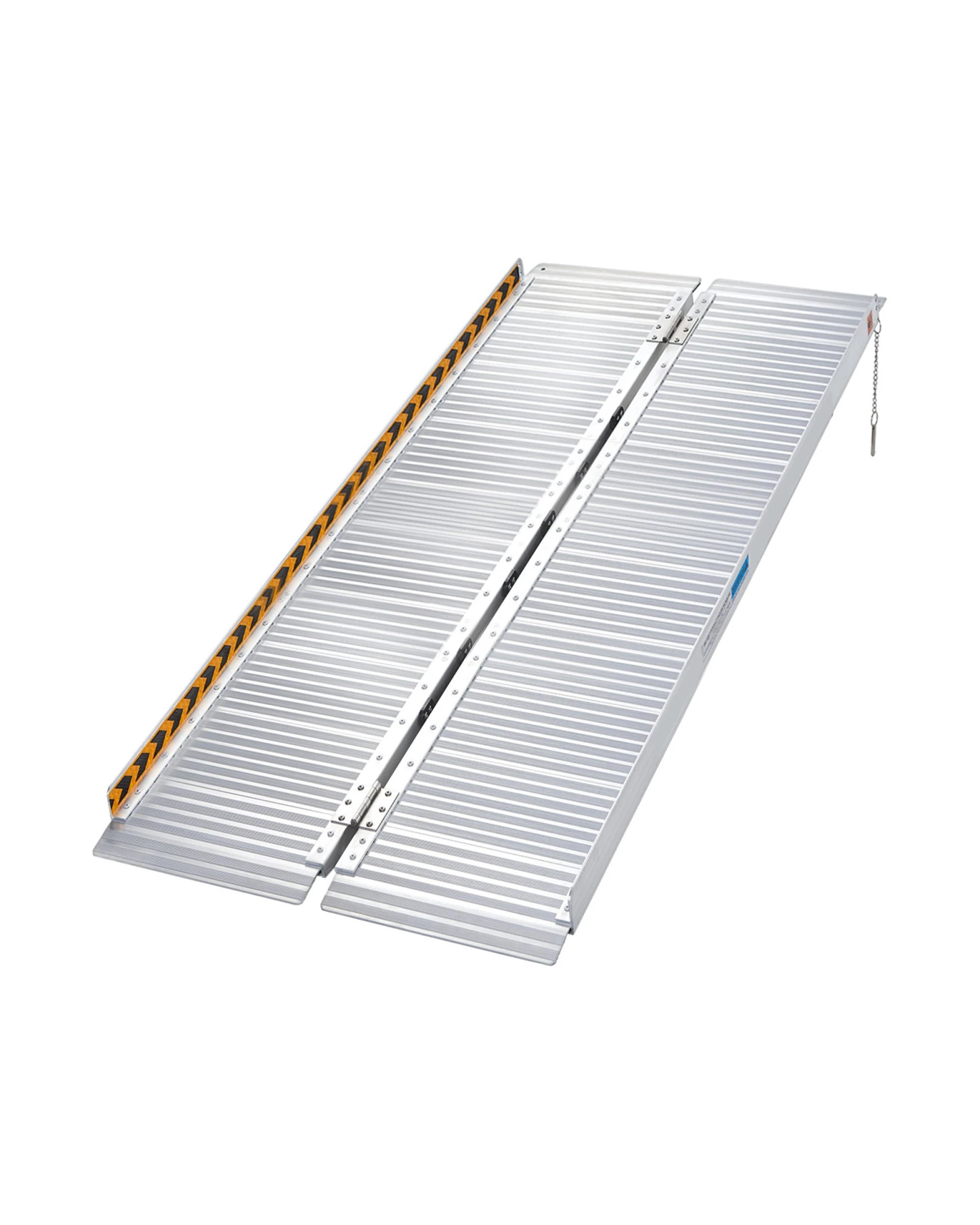 1 Kartrite 5ft Foldable Aluminium Wheelchair Ramp 275kg Capacity Portable Anti-Slip Mobility Ramp with Handle - Metallic, 1 of 7