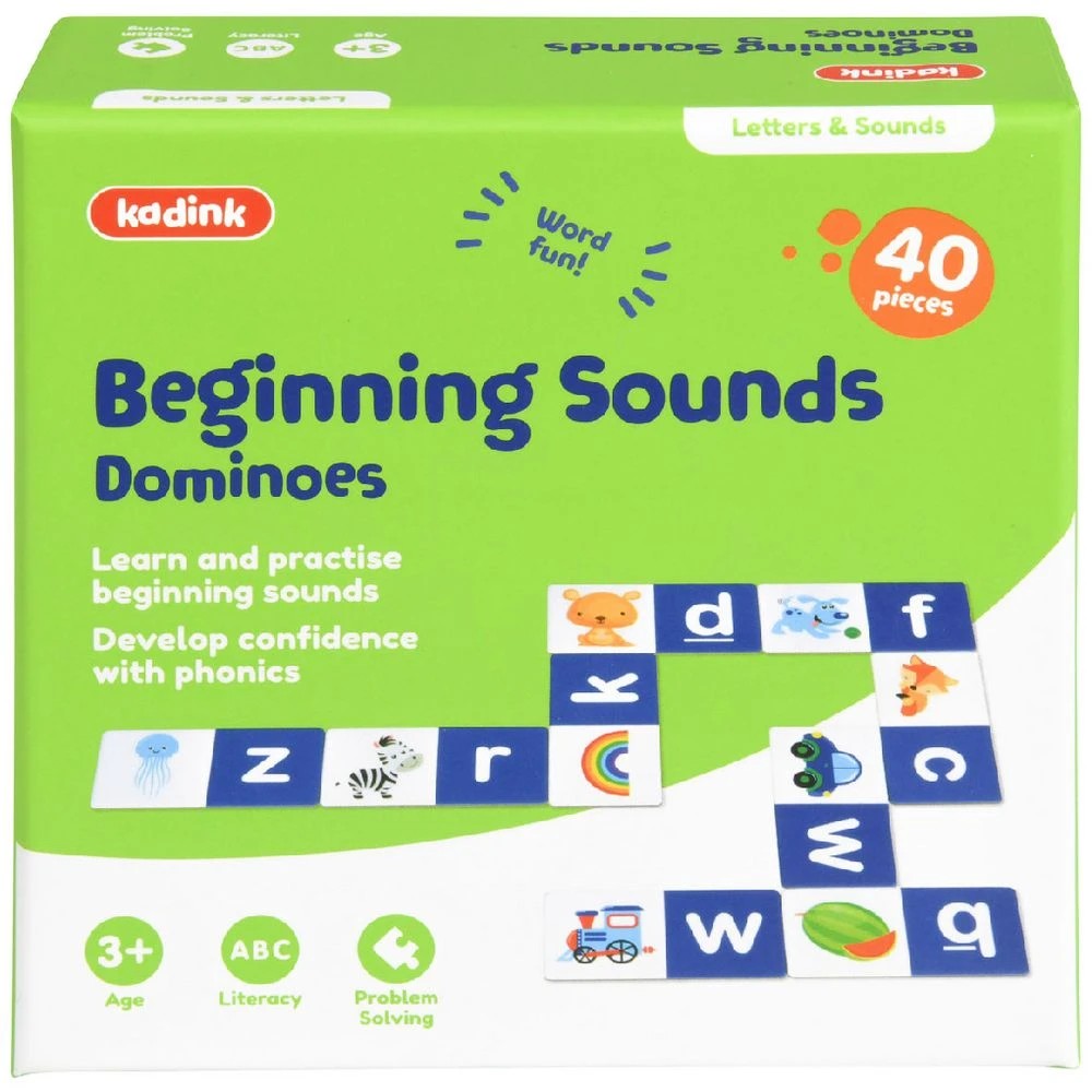 1 Kadink Dominoes Beginning Sounds 40 Pack, 1 of 5