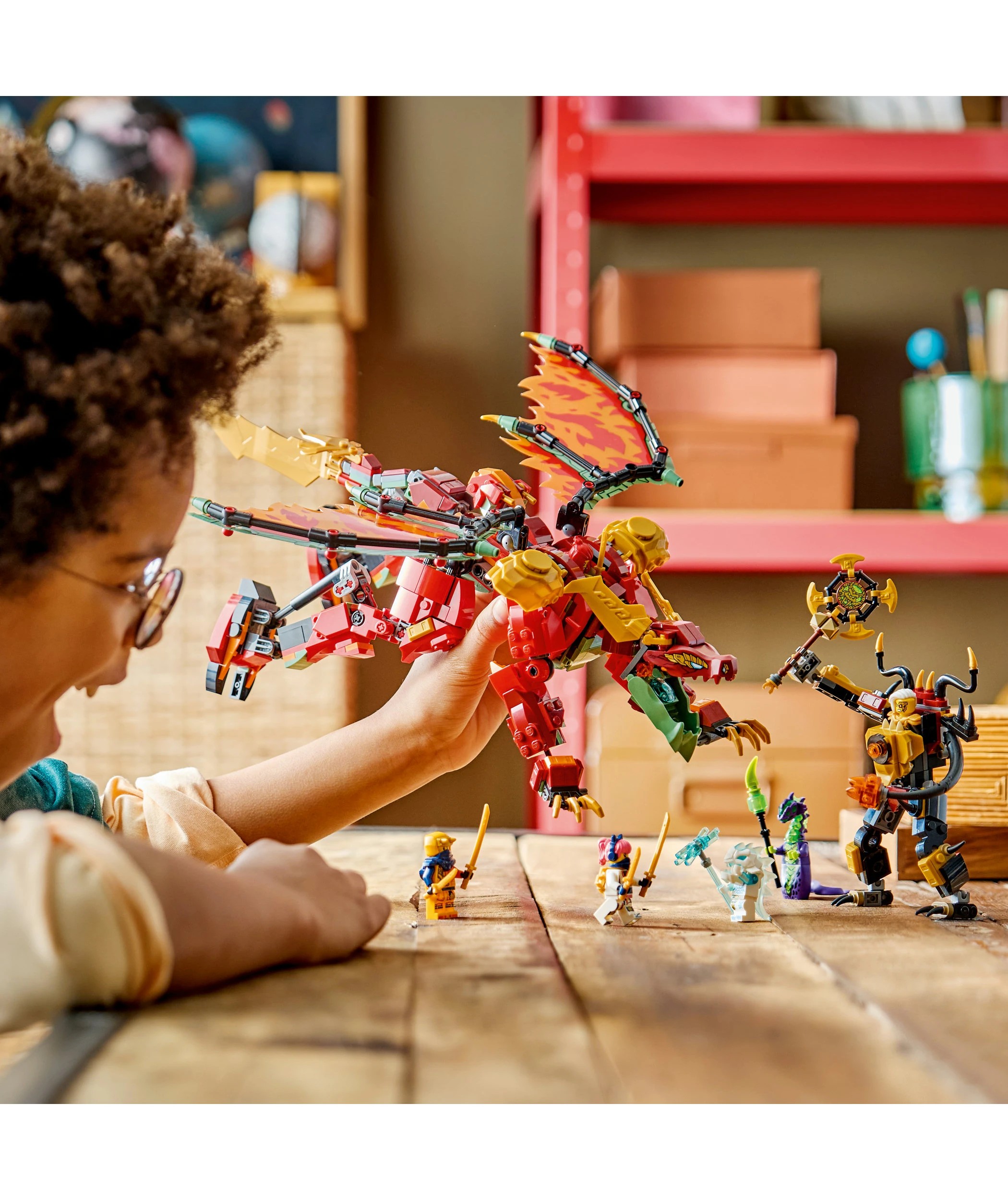 8 LEGO Ninjago Wyldfyre's Transforming Dragon Mech 71868, 8 of 10