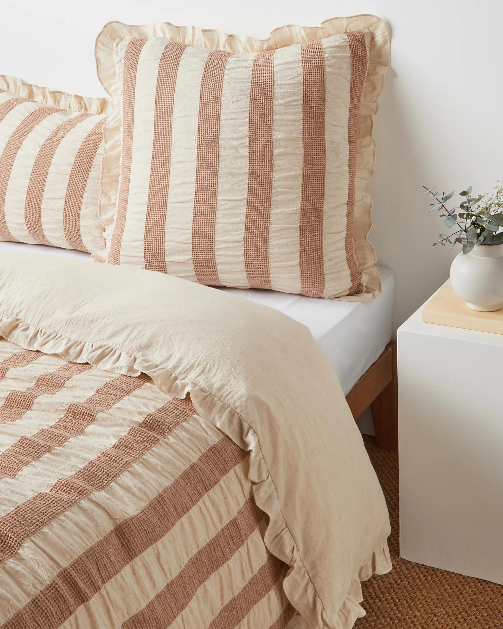 1 Target Alessia Textured European Pillowcase - Queen Bed - Natural, 1 of 2