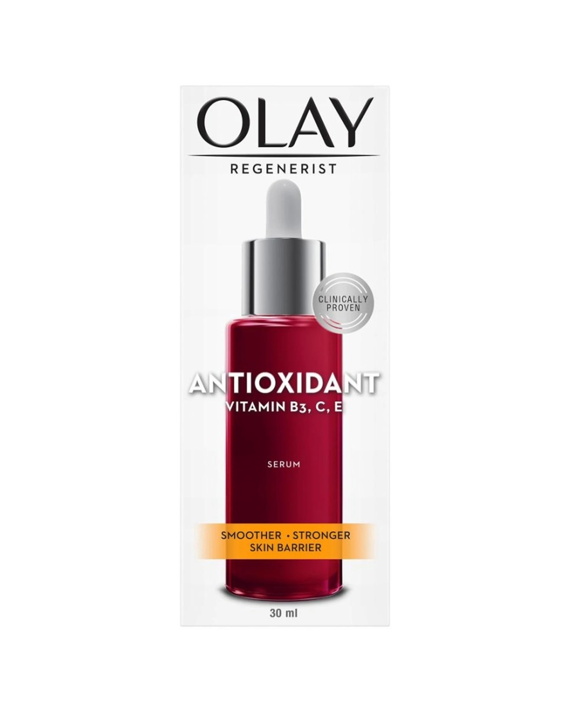 2 Olay 2PK Serum Regenerist Antioxidant Vitamin B3 C E Smoother Stronger Skin - Clear, 2 of 5