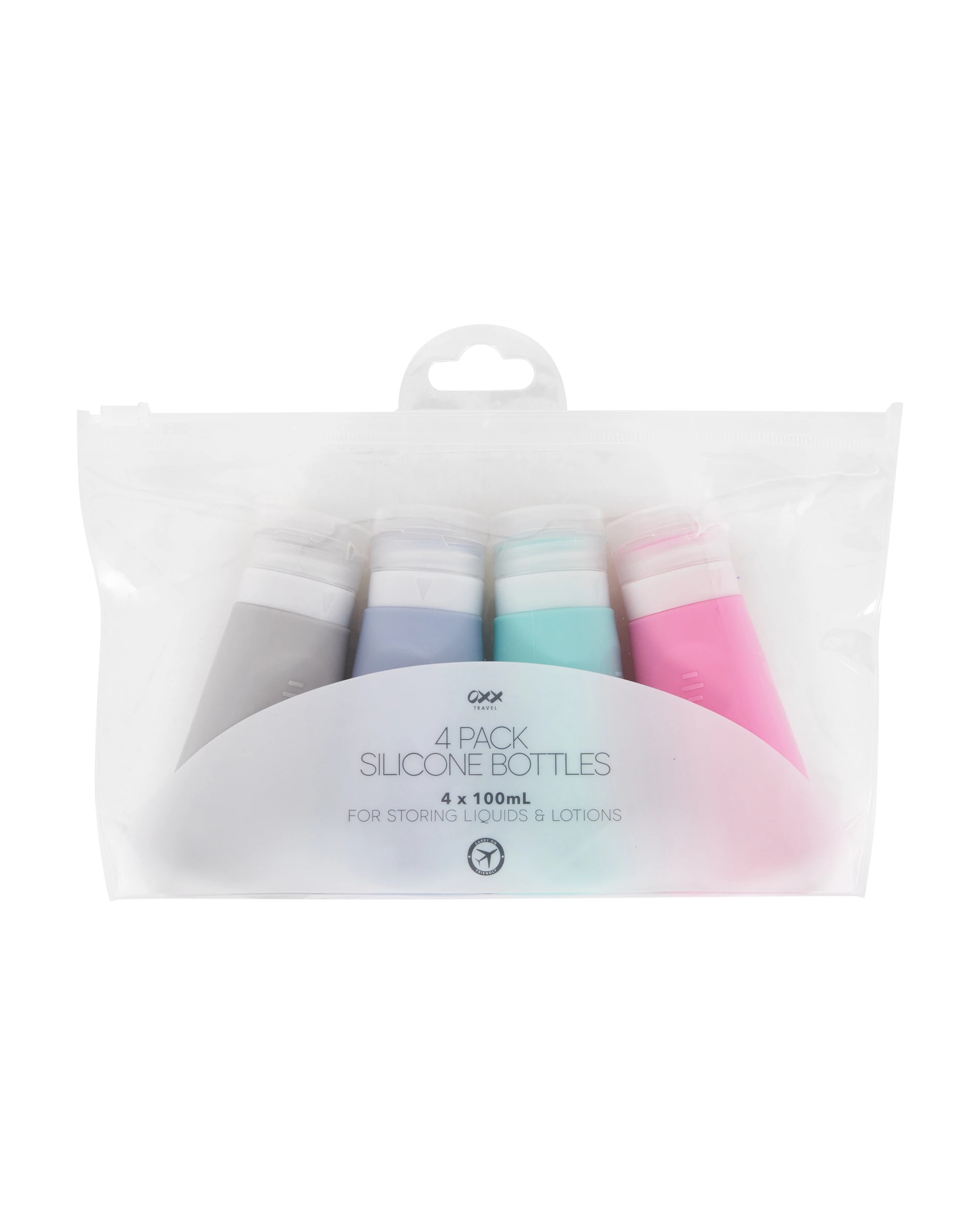 1 4 Pack Travel Solutions Silicone Bottles, 1 of 9