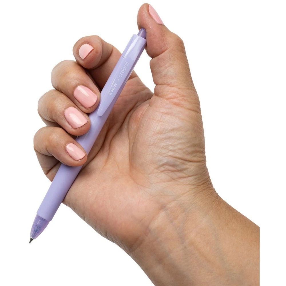 7 PILOT Acroball 150 Ballpoint Pens 0.5mm Pastel Violet 3 Pk, 7 of 7