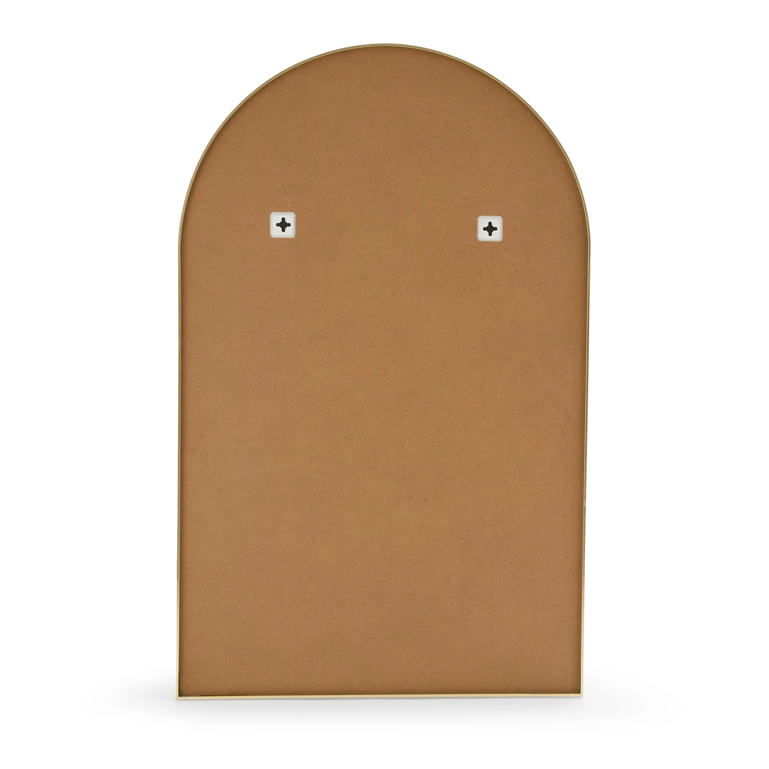 6 Gold Look Arch Mirror - 95cm x 60cm, 6 of 6