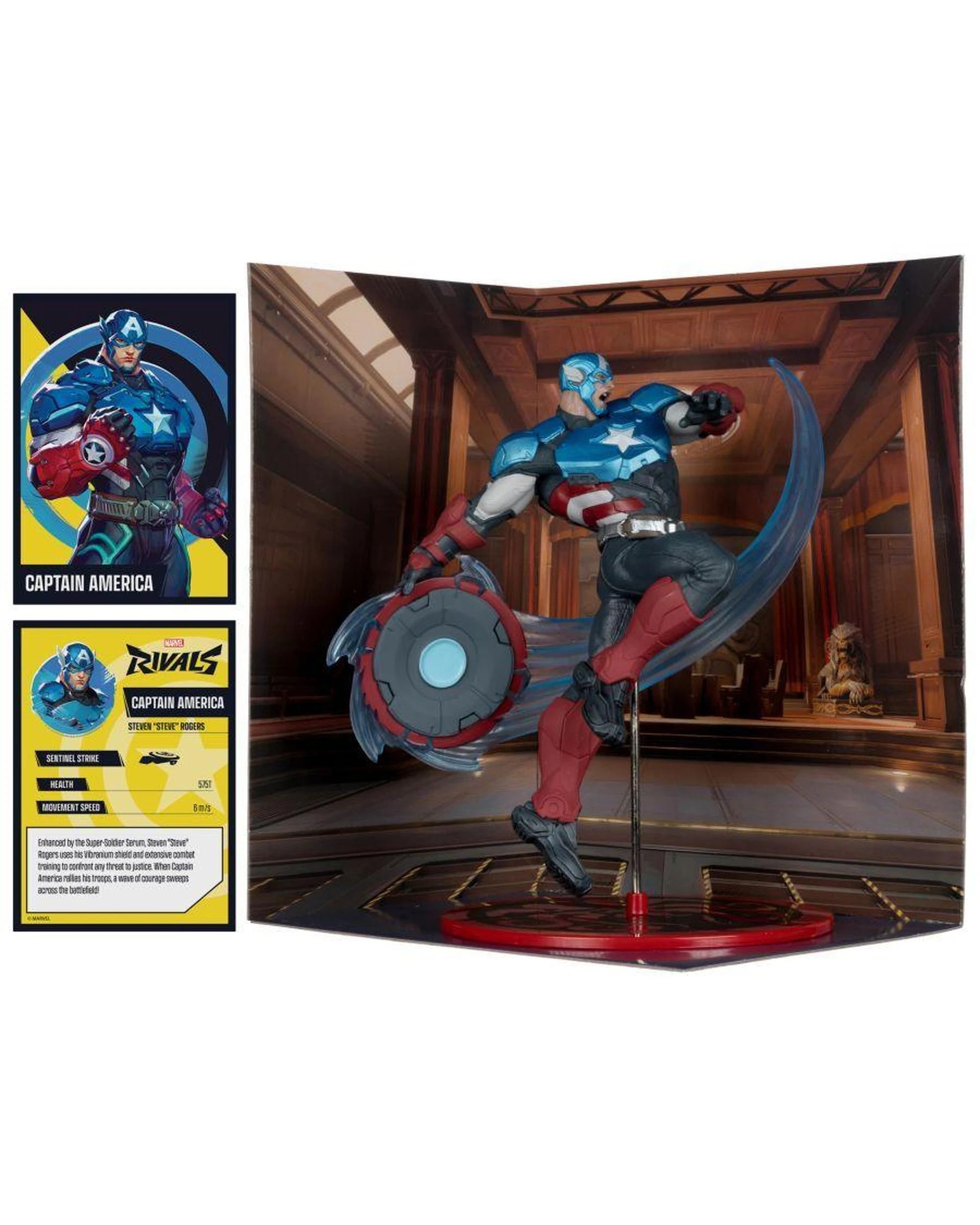 9 McFarlane Marvel Rivals Captain America 1:10th Scale Figure, 9 of 9