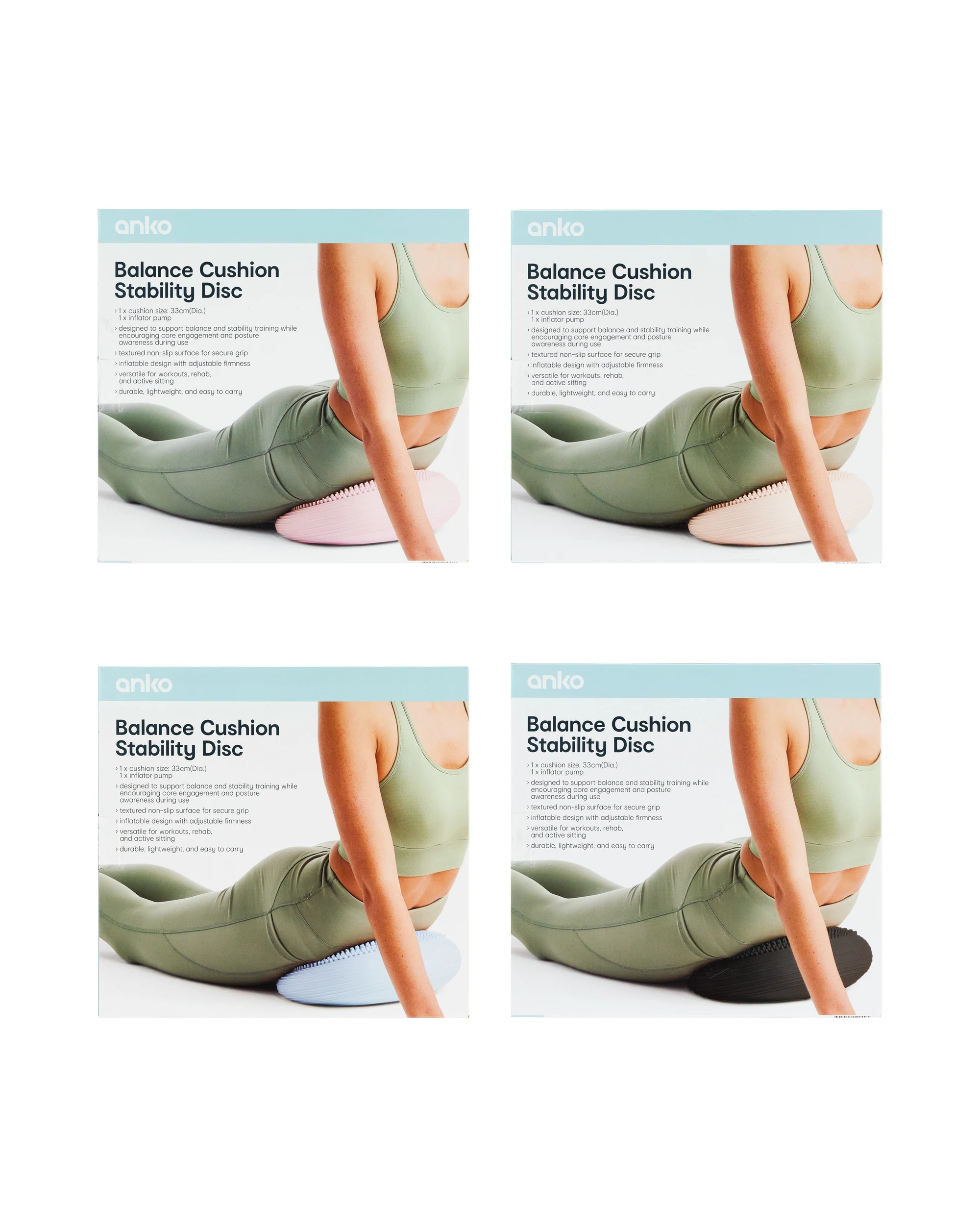 9 Balance Cushion Stability Disc - Assorted, 9 of 10