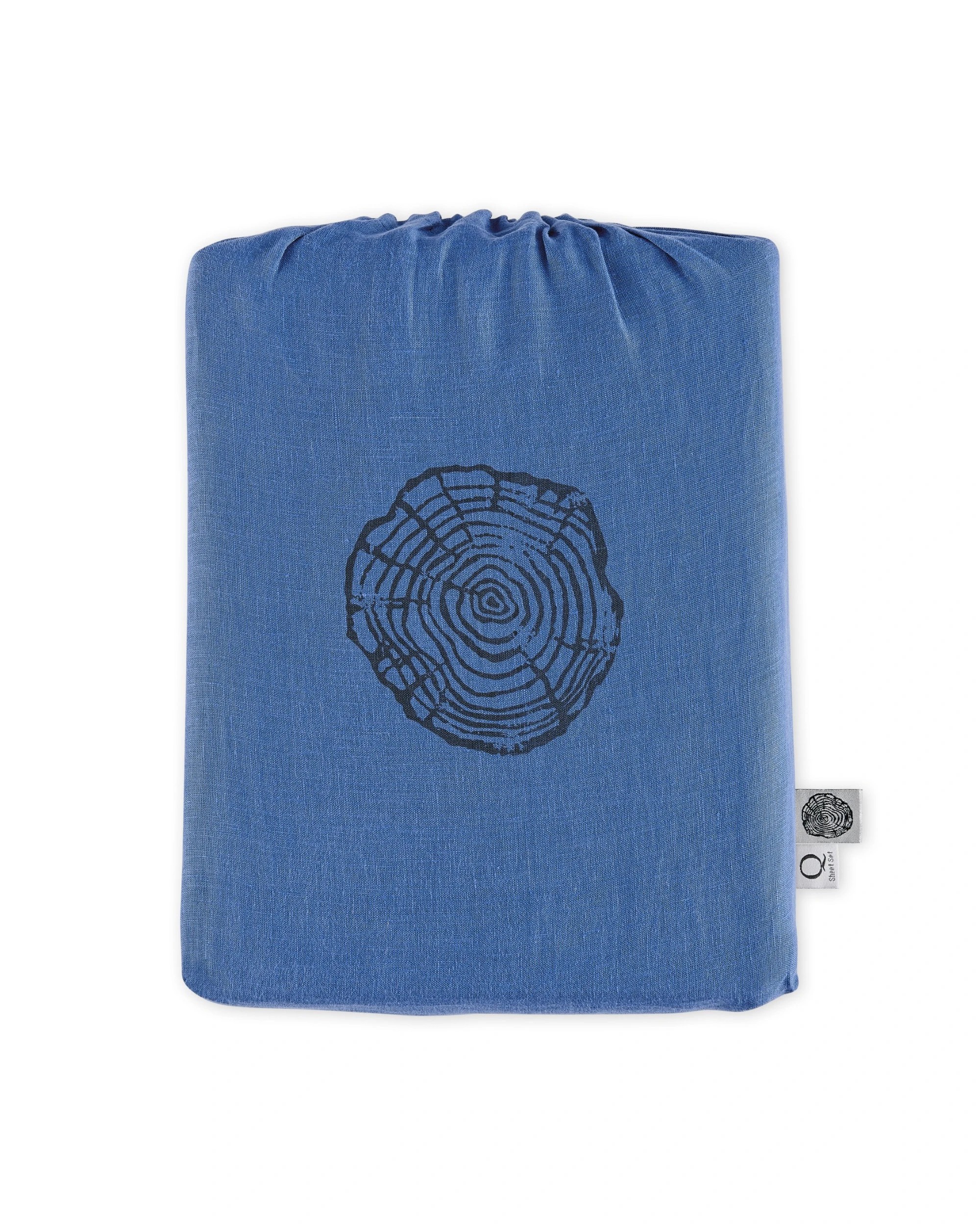 9 Natural Home 100% European Flax Linen Quilt Cover Set - King Bed - Deep Blue, 9 of 10