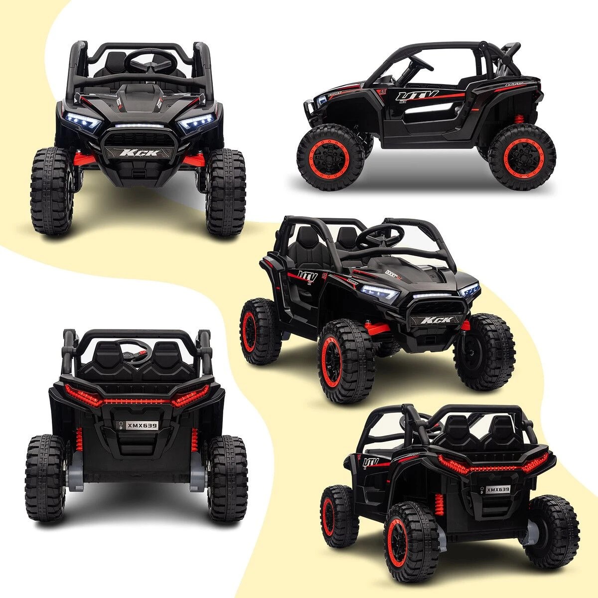 2 Fellow Kids Ride On Car 24V Battery Electric RC Vehicle Toy Off Road, 2 of 4