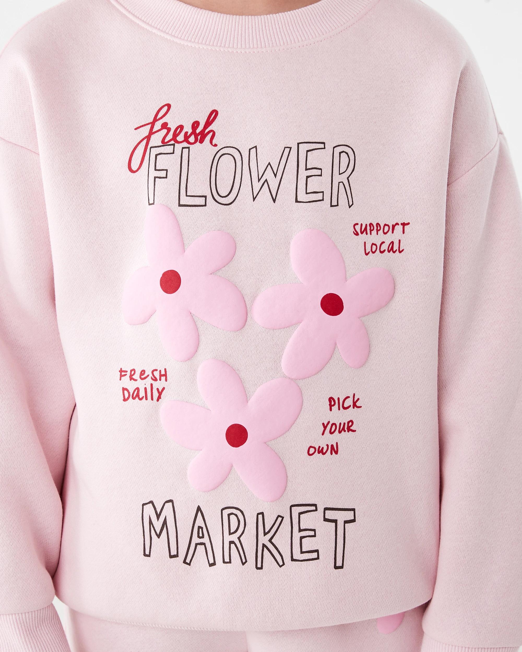 5 Print Crew Sweater Pnk Floral, 5 of 8