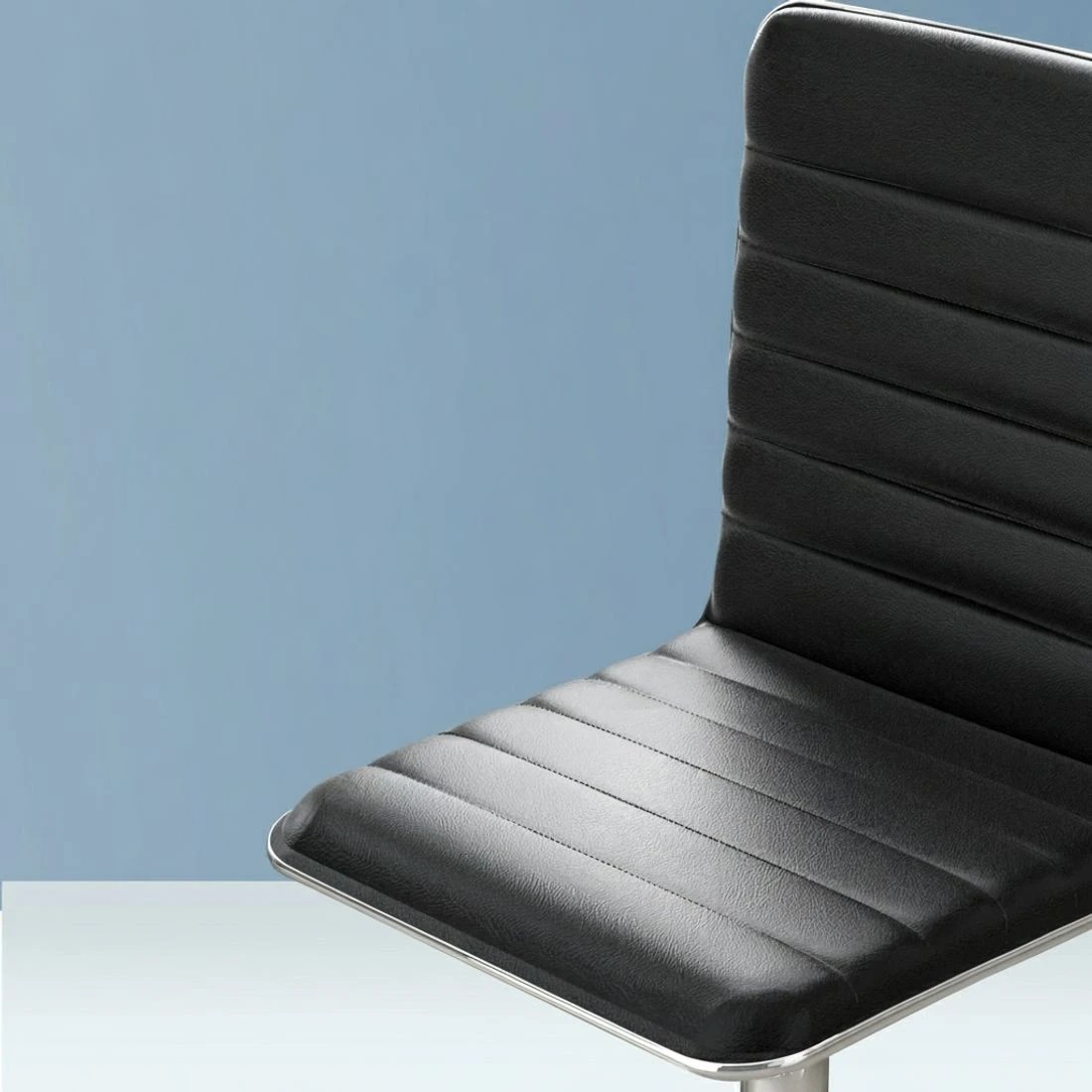 5 Artiss Computer Desk 120cm Executive Office Chairs Set PU Leather Low Back - Black, 5 of 6