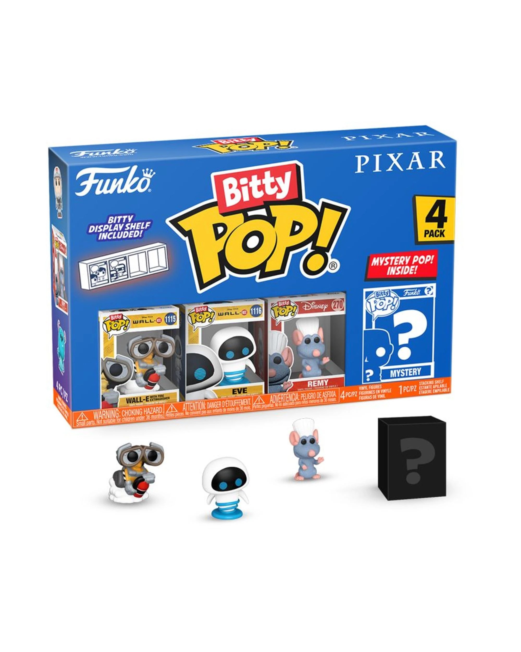 1 Pixar WALL-E Bitty 4 Pack Funko POP! Vinyl, 1 of 2