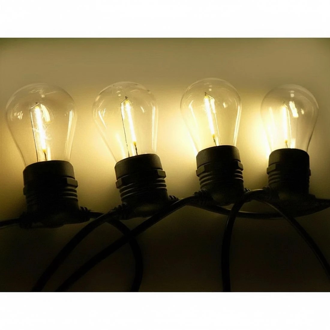 2 86m LED Festoon String Lights Christmas Decorations Wedding Party Outdoor - Black, 2 of 5