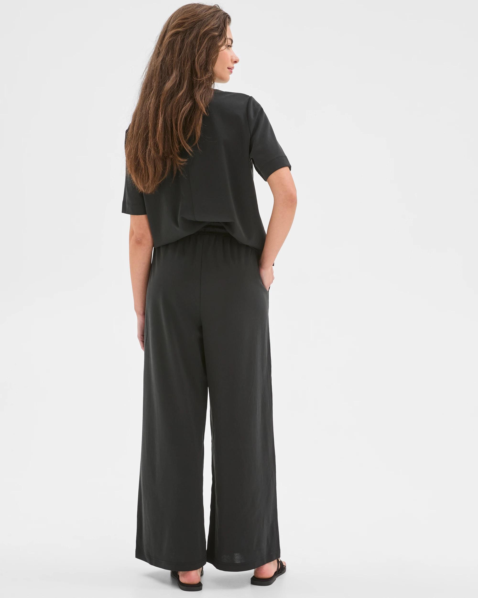 7 Target Petites Relaxed Drape Pants WASHED BLACK, 7 of 7