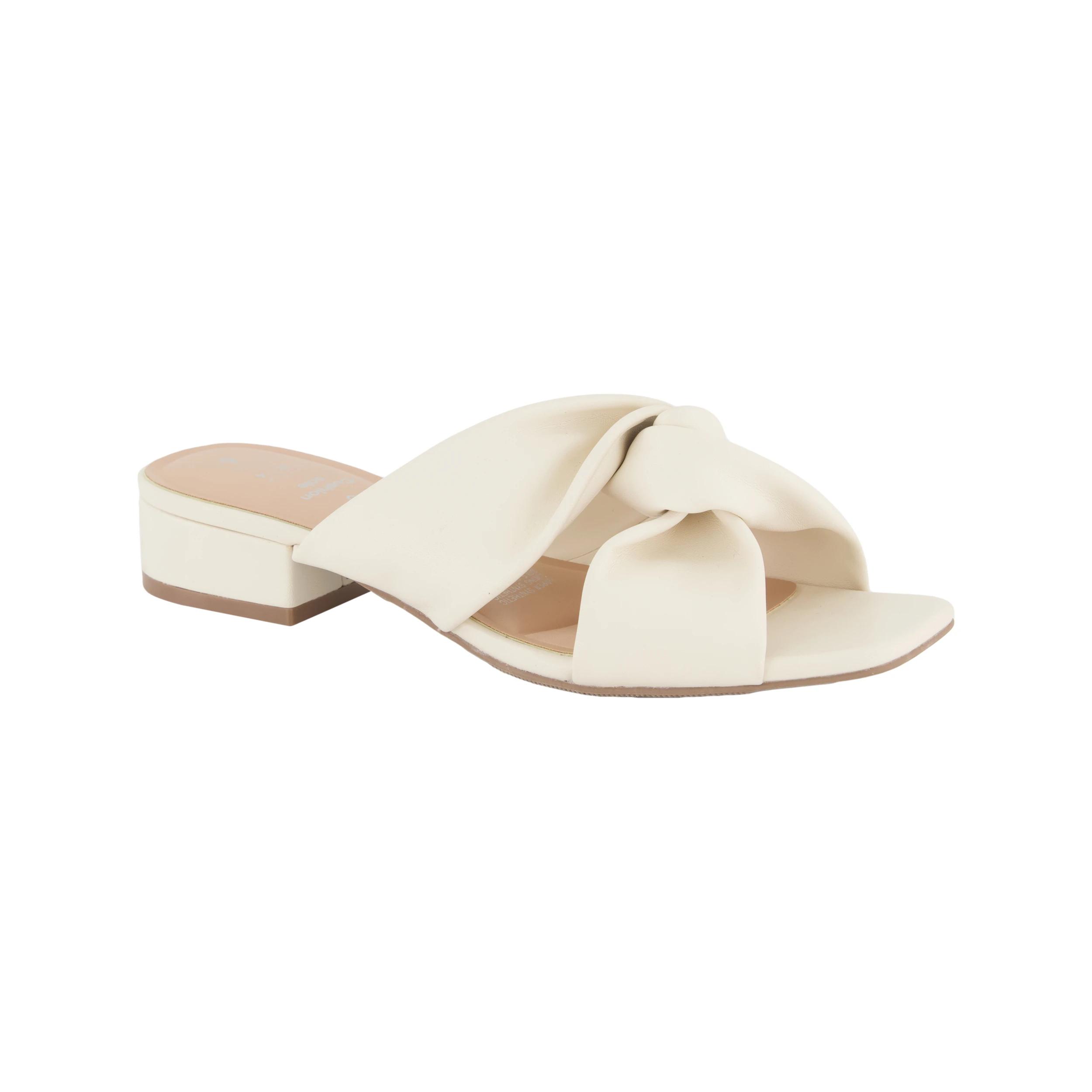2 Soft Knot Heel Mules Ivory, 2 of 5