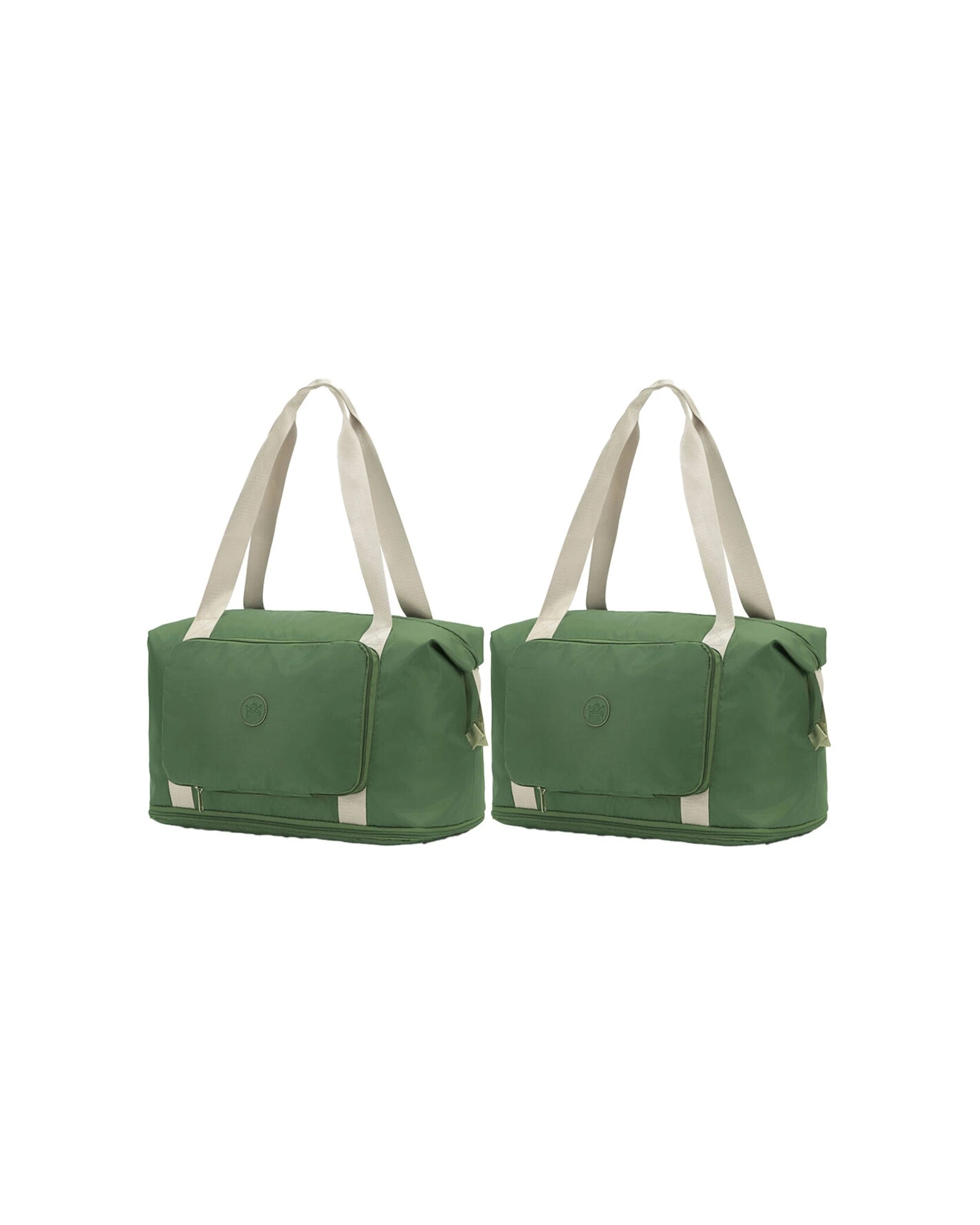 1 Tosca 2Pk Foldable & Expandable Holiday/Travel Tote Bag - Green, 1 of 6