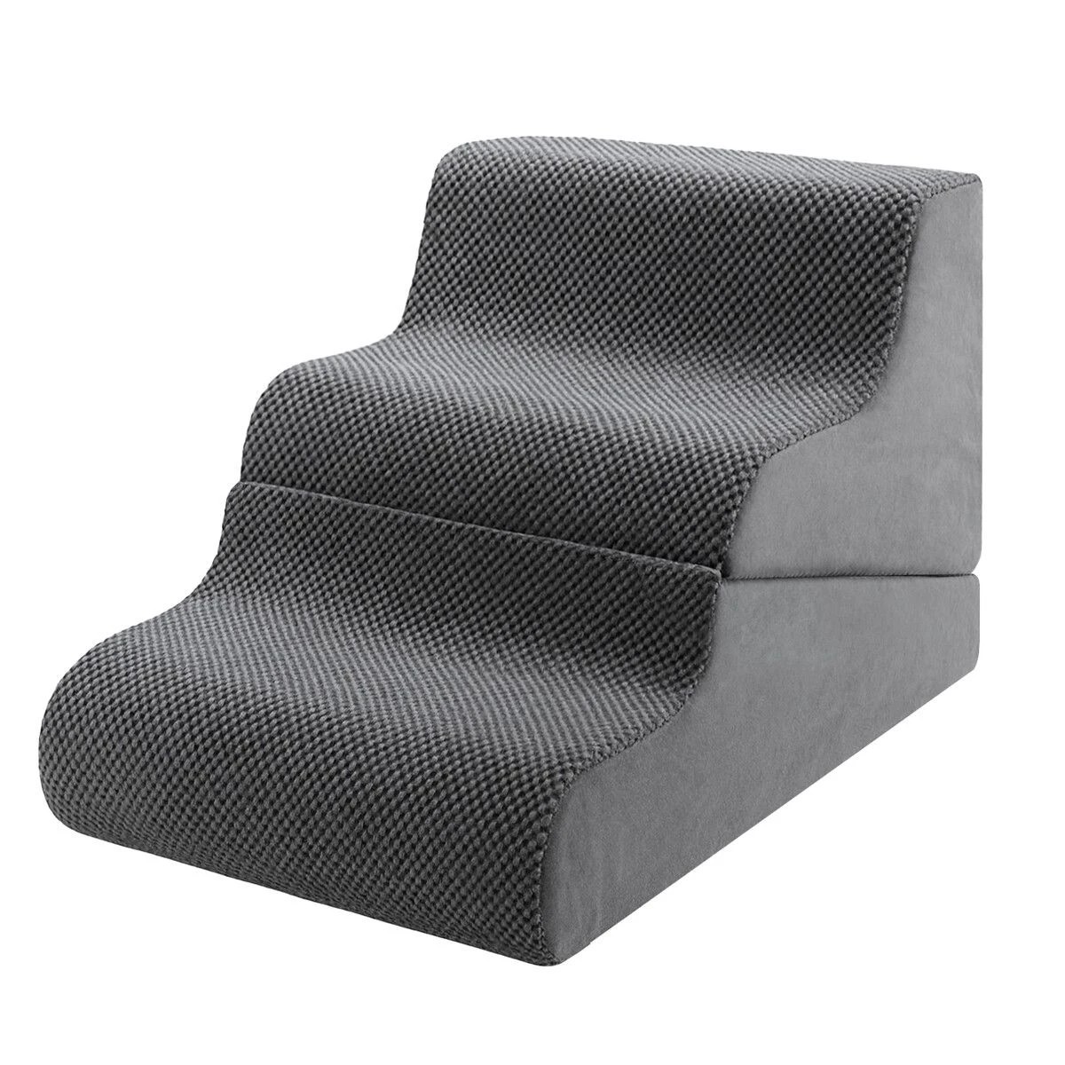 1 AUSWAY Pet Dog Stairs Memory Foam 2 in 1 Steps Ramp for Bed Sofa Couch, 1 of 1