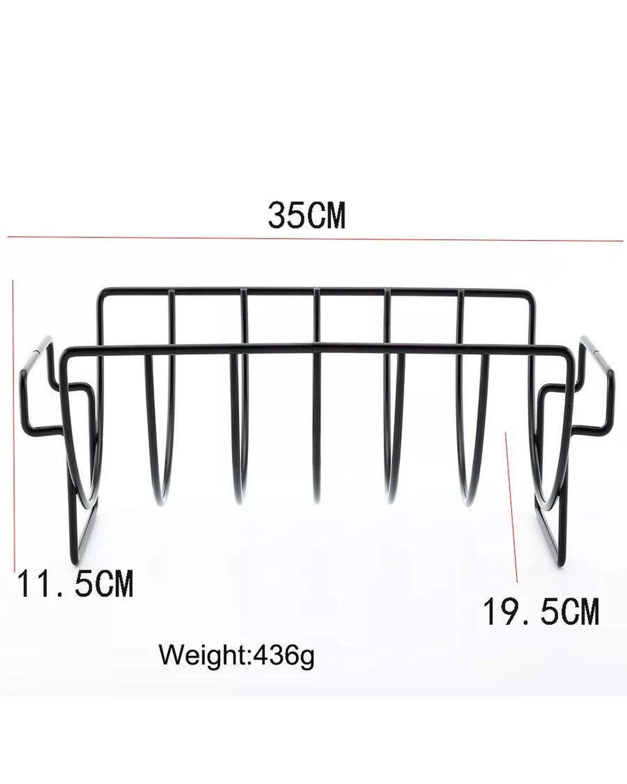 7 Flaming Coals Rib Rack - Reversible Non Stick, 7 of 10