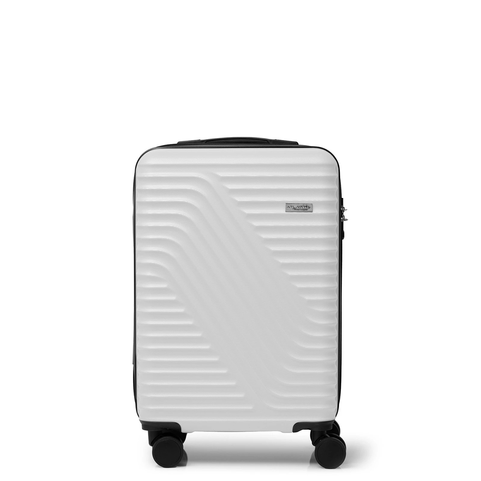 6 Milano Décor Atlantis Luggage 3 Piece Set TSA Lock Luxury Hard Case Travel Suitcase - White, 6 of 9