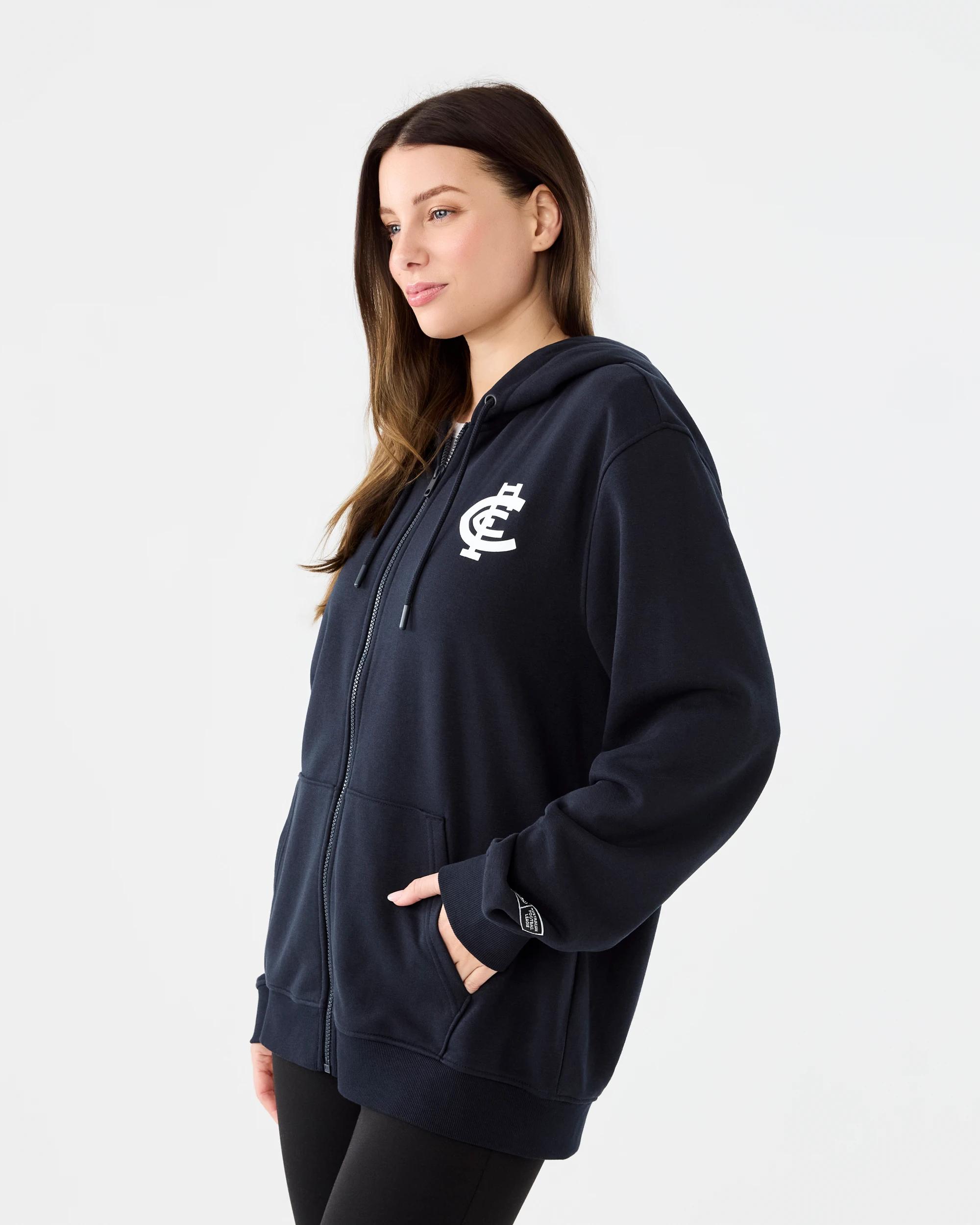 3 Official AFL Adult Zip Through Hoodie Carlton, 3 of 8