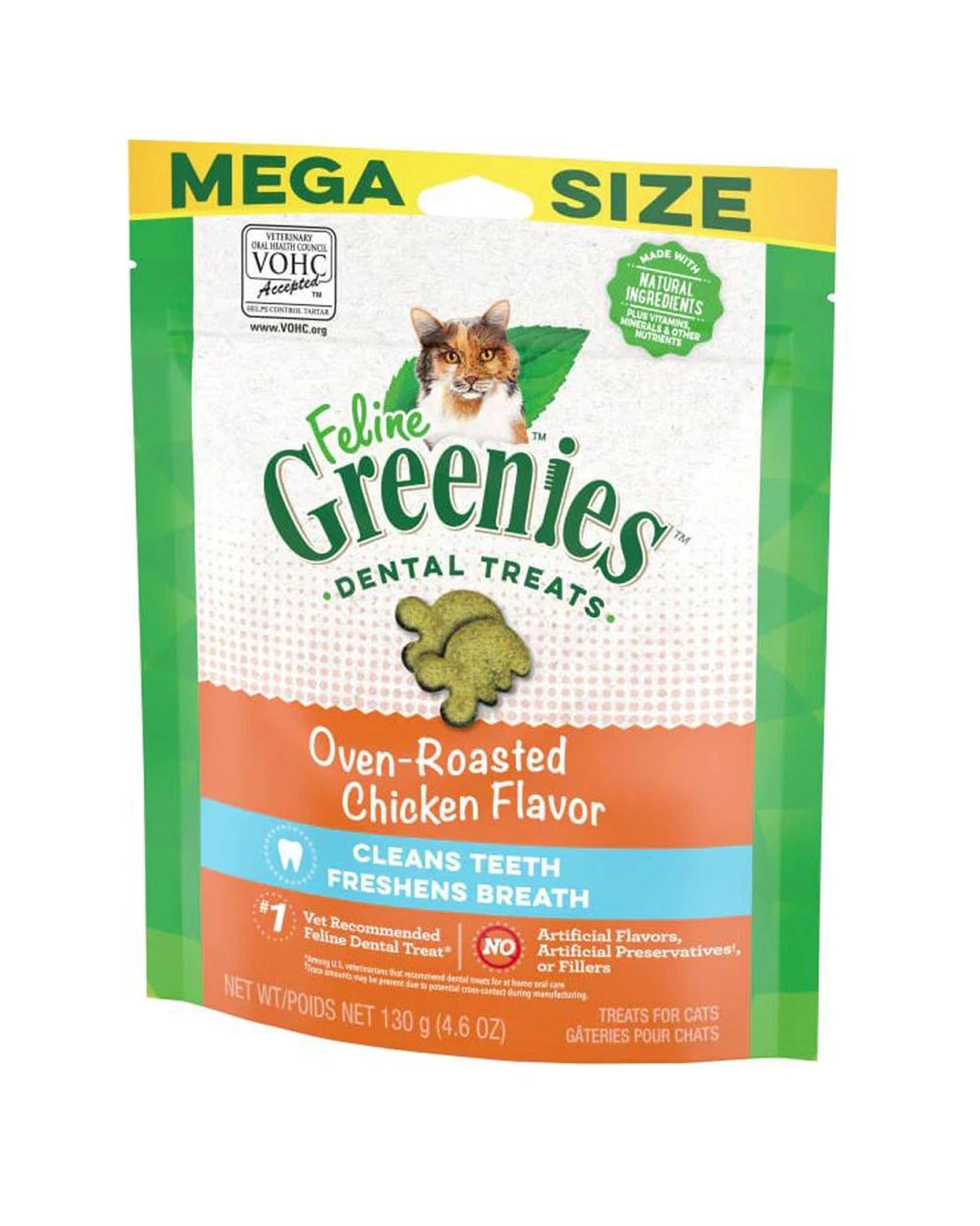 3 Greenies Cat Treats Dental Roast Chicken 130g, 3 of 7