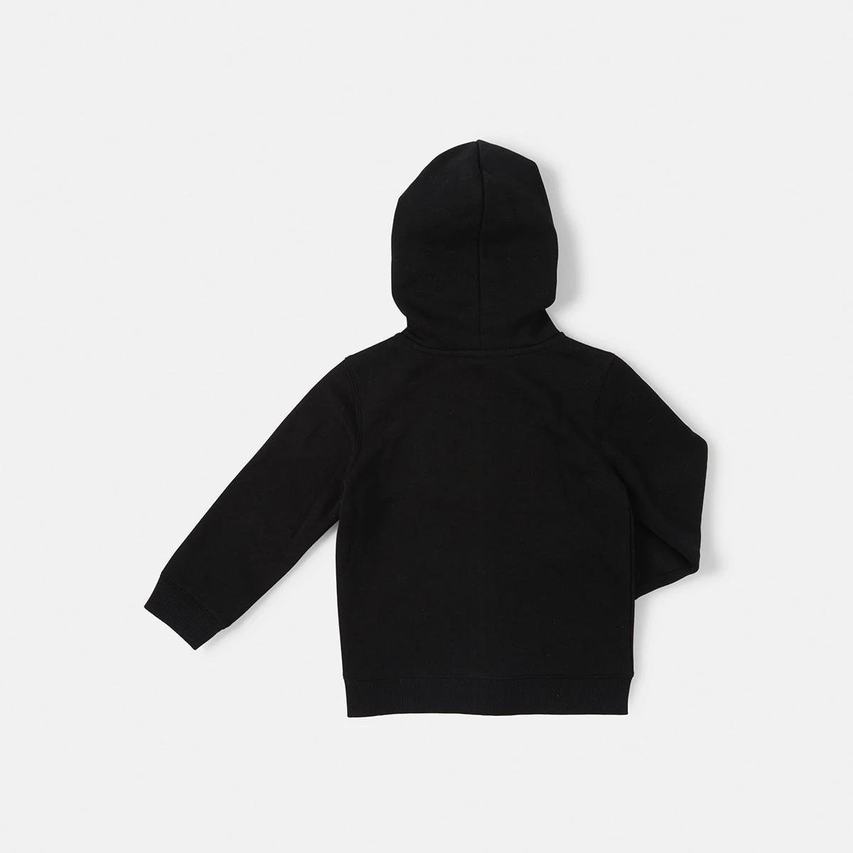 9 Plain Zip Through Hoodie Black, 9 of 9