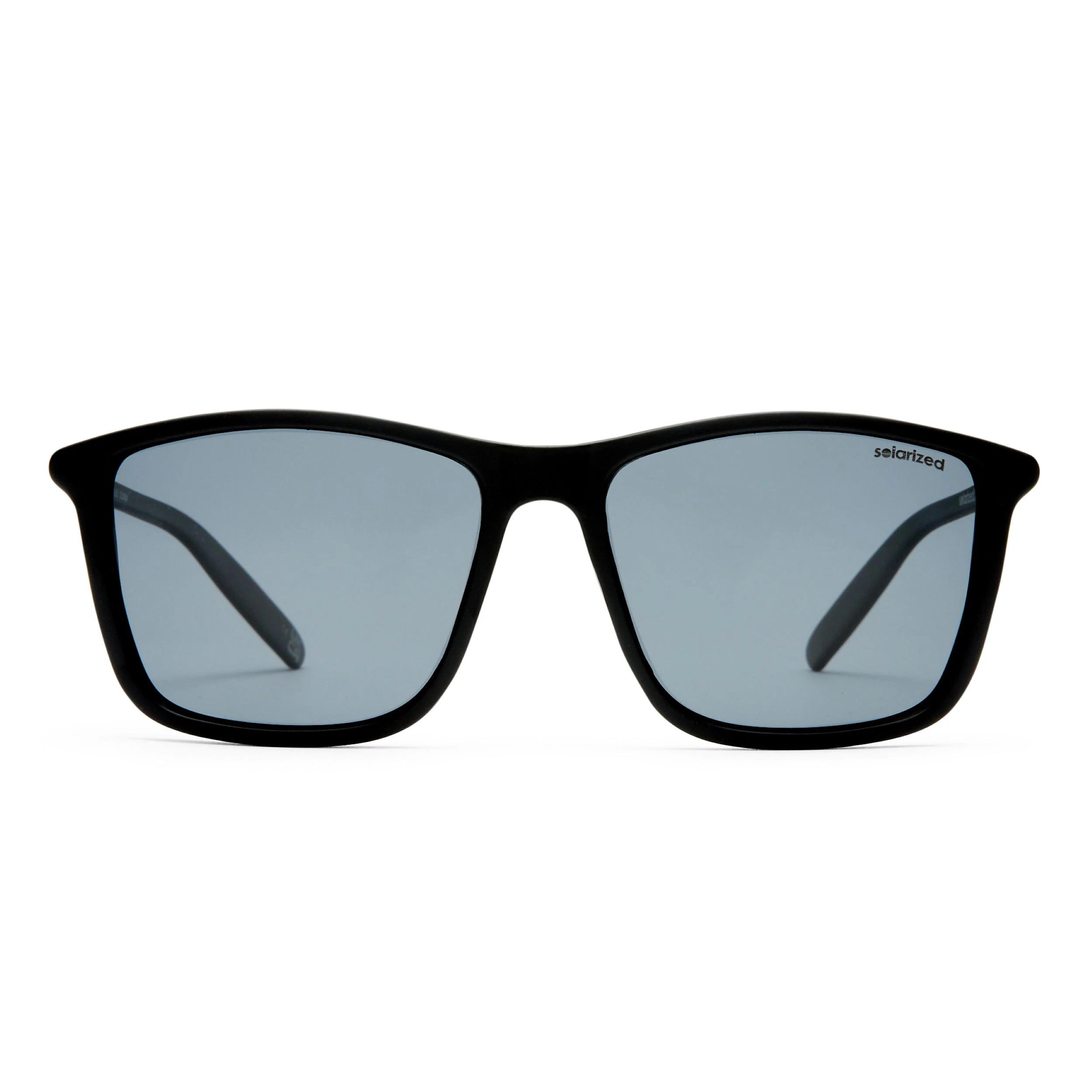 1 SOLARIZED SOLORIZED® Deep Square Sunglasses, Matte BLACK, 1 of 5